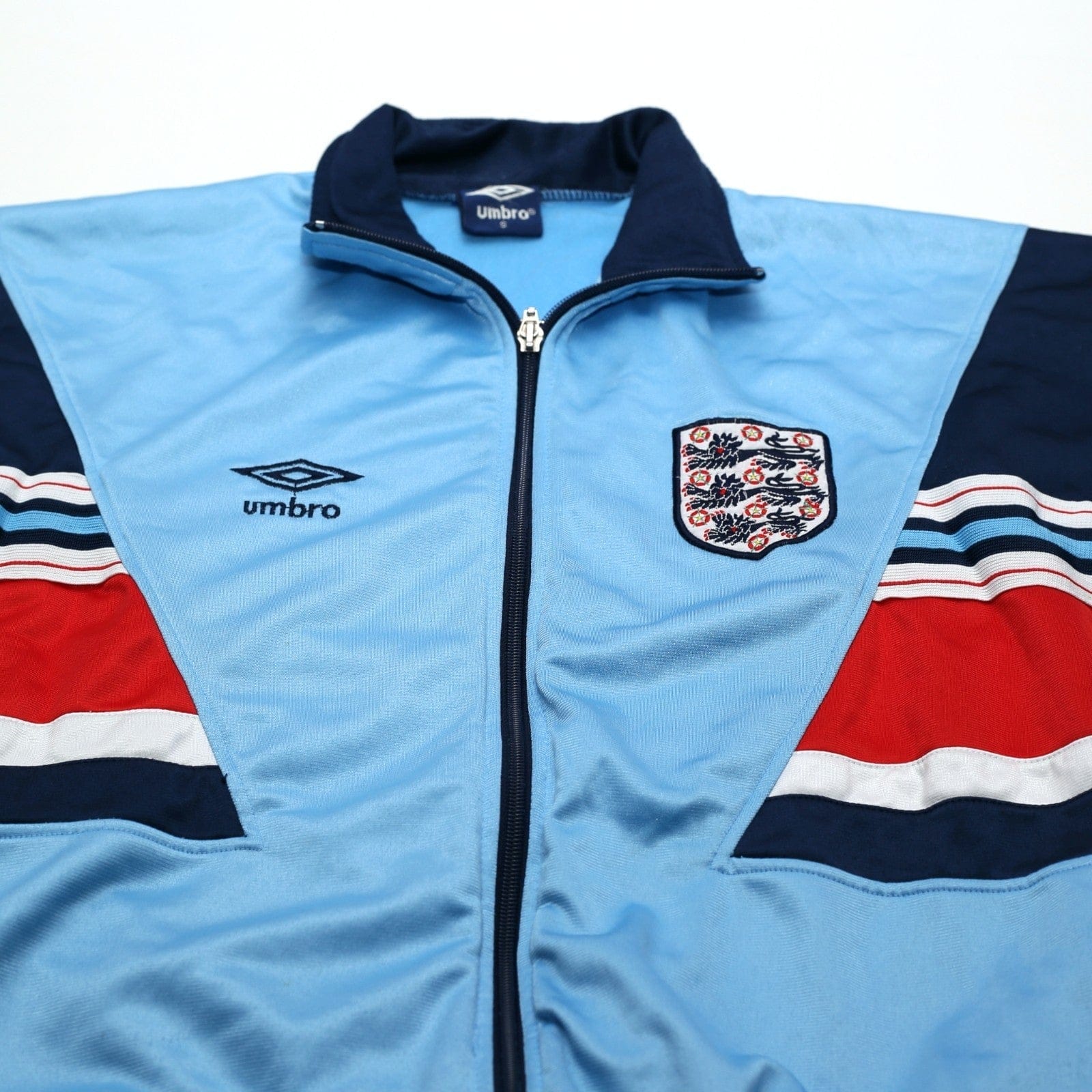 1987/90 England Vintage Umbro Track Top Jacket (S/M) Euro 88 - Image 4