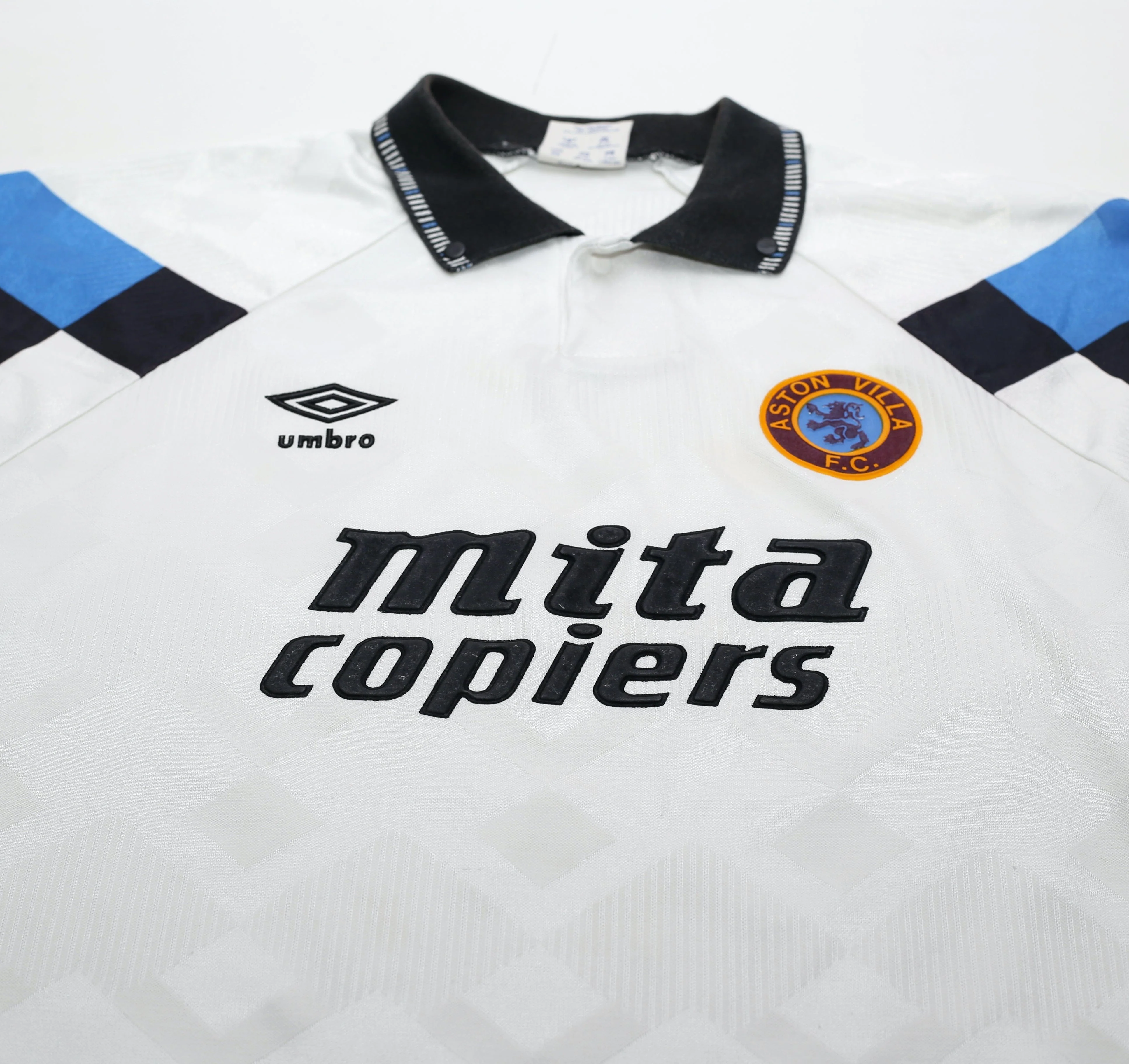 1990/92 Aston Villa Vintage Umbro Away Football Shirt (S) - Image 4