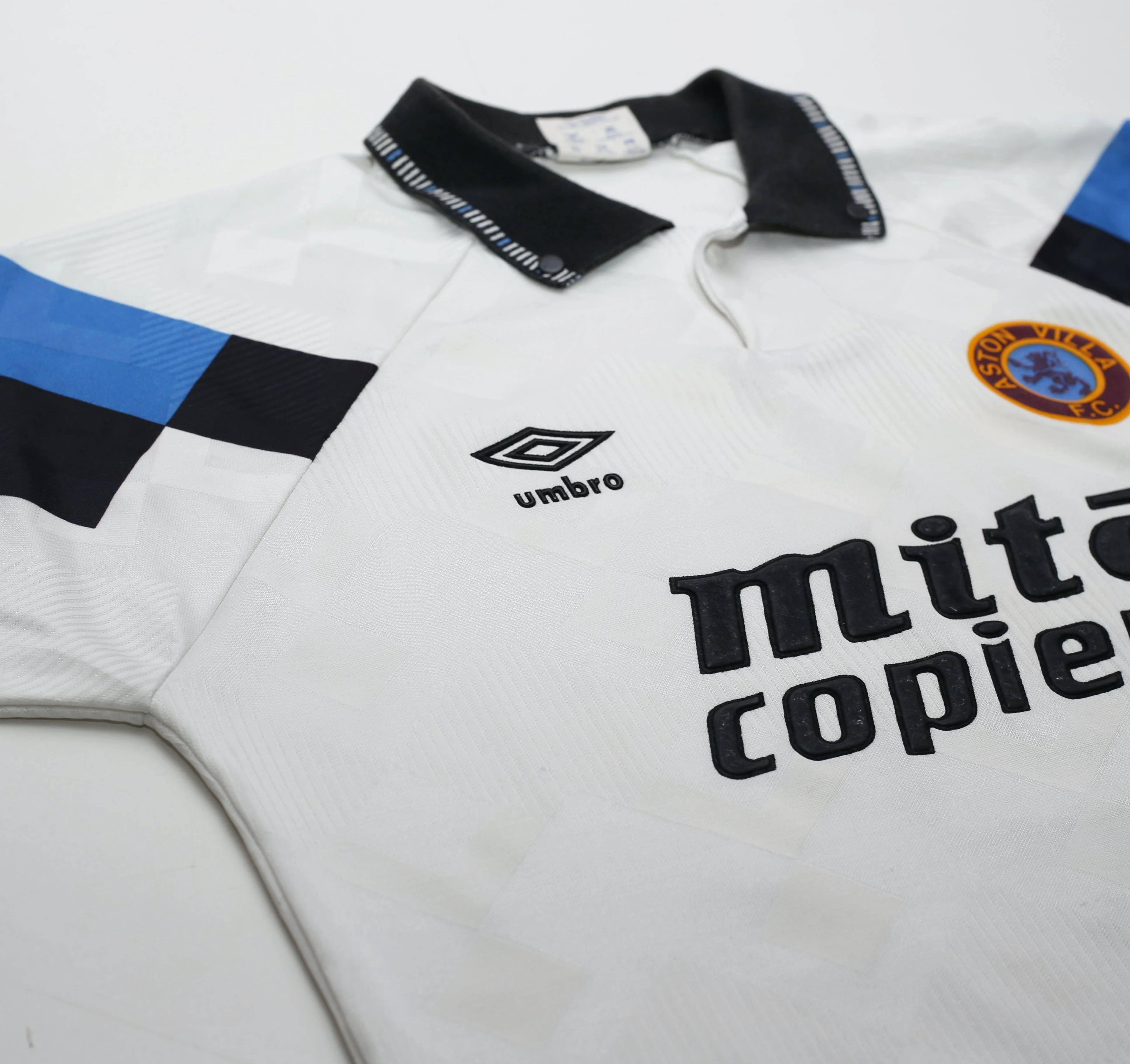 1990/92 Aston Villa Vintage Umbro Away Football Shirt (S) - Image 6