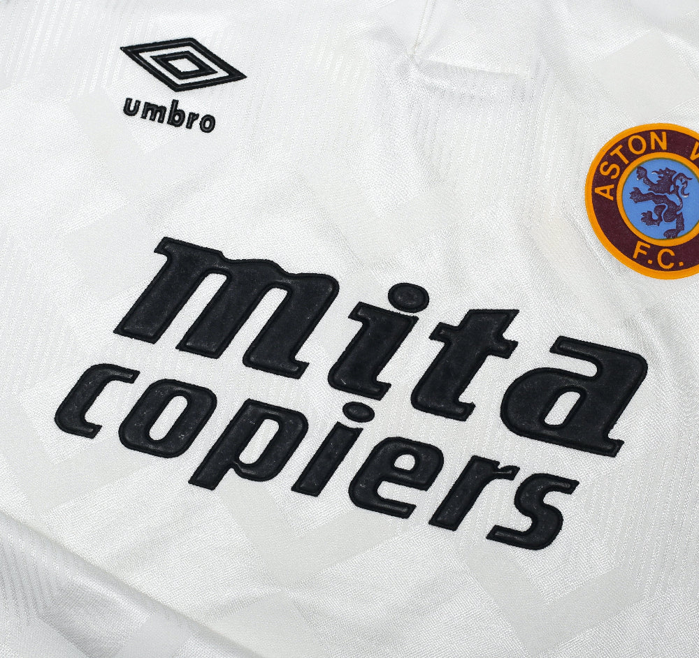 1990/92 Aston Villa Vintage Umbro Away Football Shirt (S) - Image 7