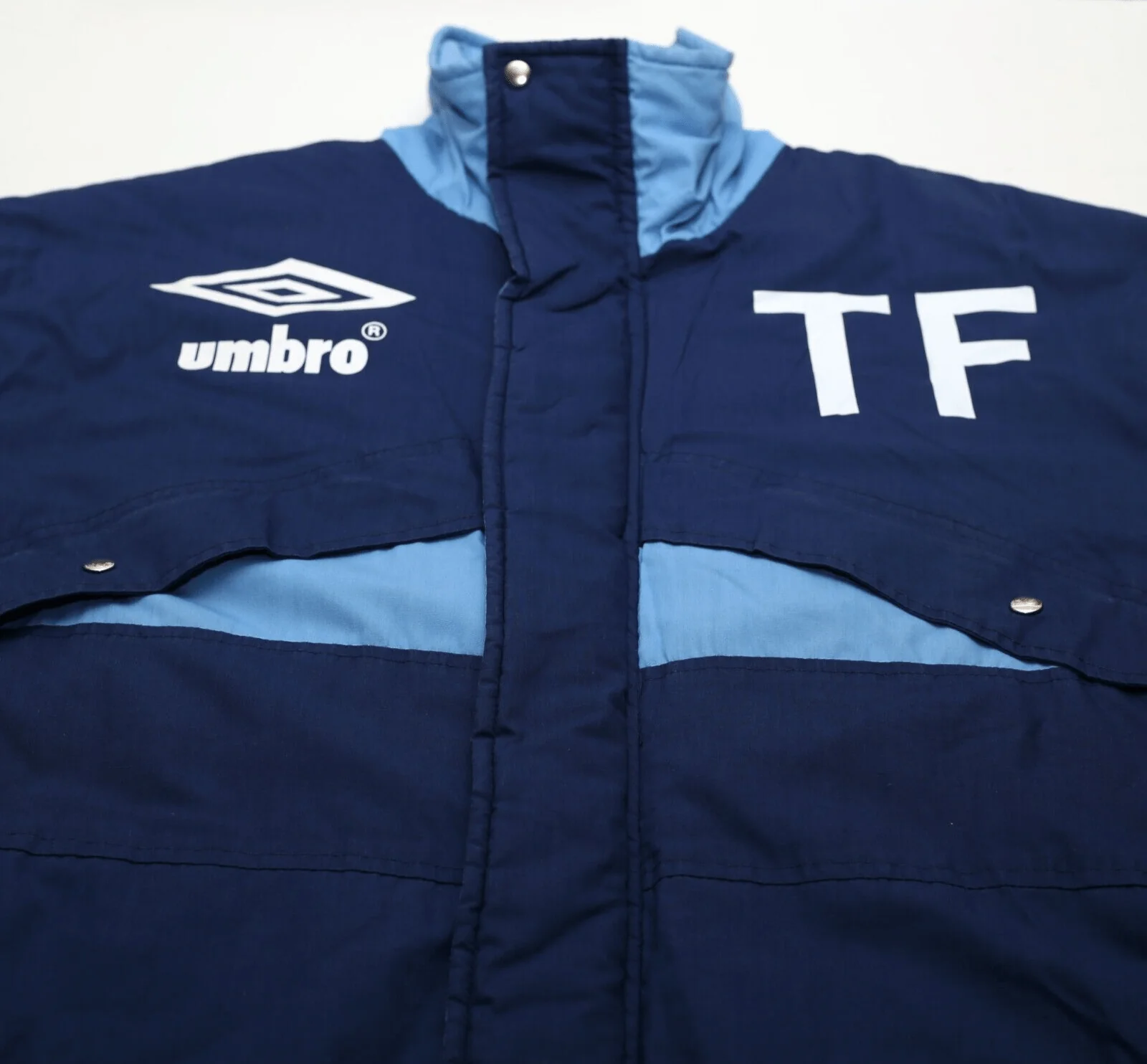 1990/92 SHEFFIELD WEDNESDAY Vintage Umbro Football Bench Coat Jacket (M) - Image 4