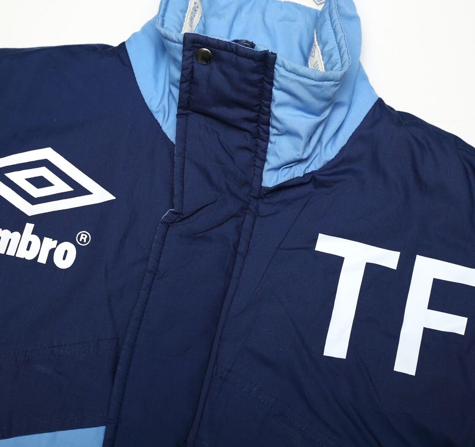 1990/92 SHEFFIELD WEDNESDAY Vintage Umbro Football Bench Coat Jacket (M) - Image 6