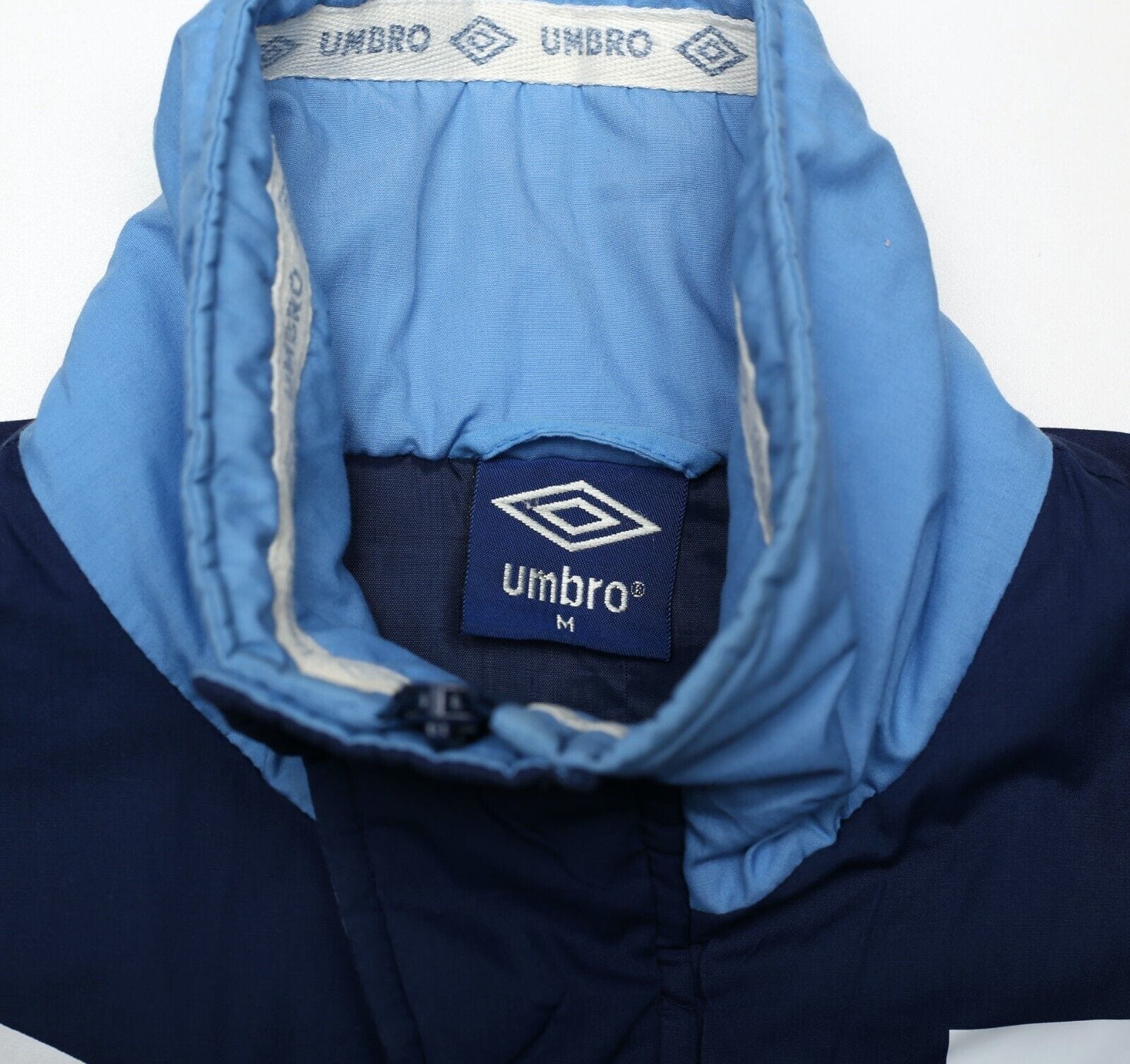 1990/92 SHEFFIELD WEDNESDAY Vintage Umbro Football Bench Coat Jacket (M) - Image 9
