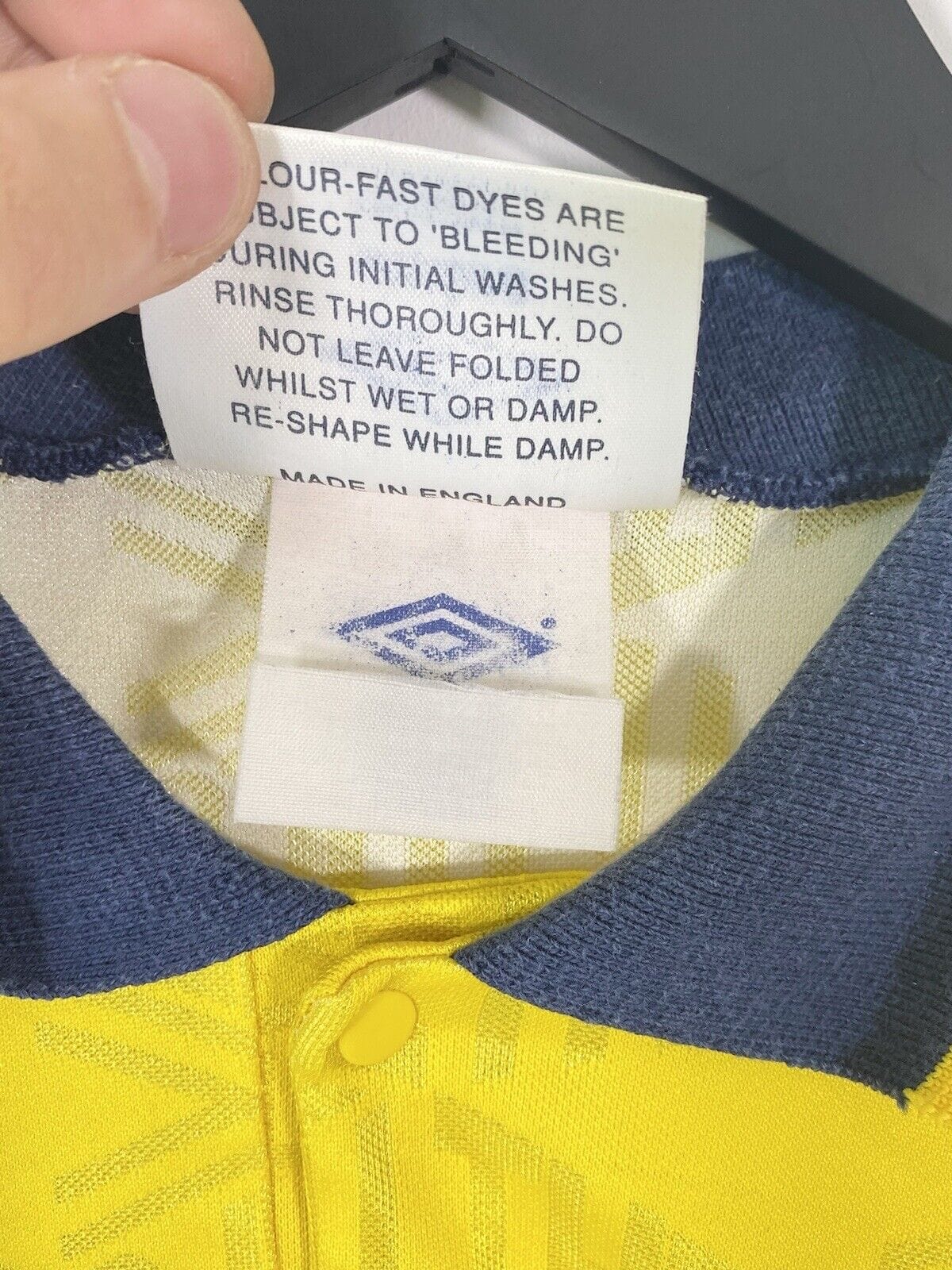 1991/93 LINEKER/SHERINGHAM #10 Tottenham Hotspur Vintage Umbro Away Football Shirt (L) - Image 6