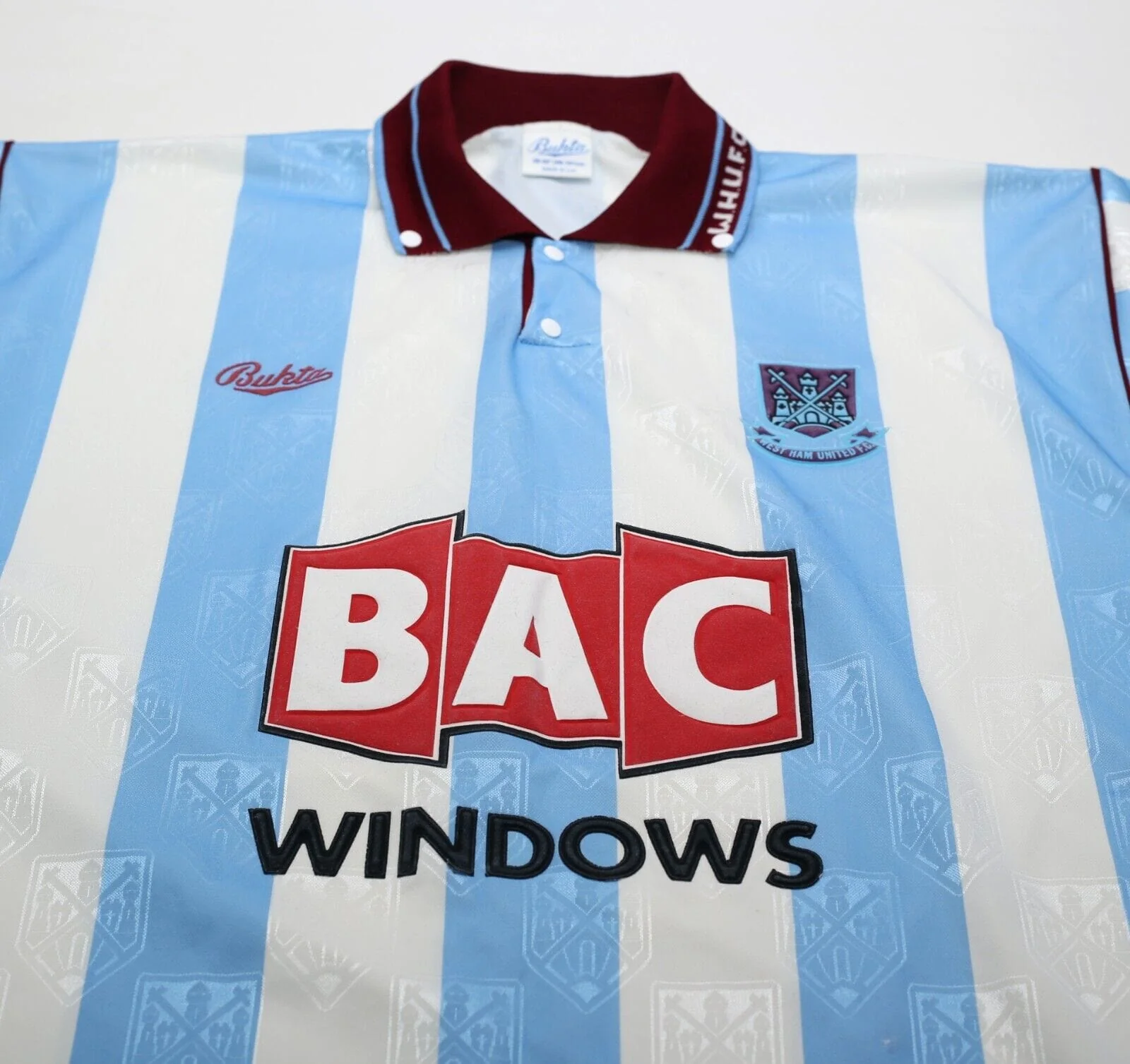 1991/92 WEST HAM UNITED Vintage Bukta Away Football Shirt (M) 38/40 - Image 4