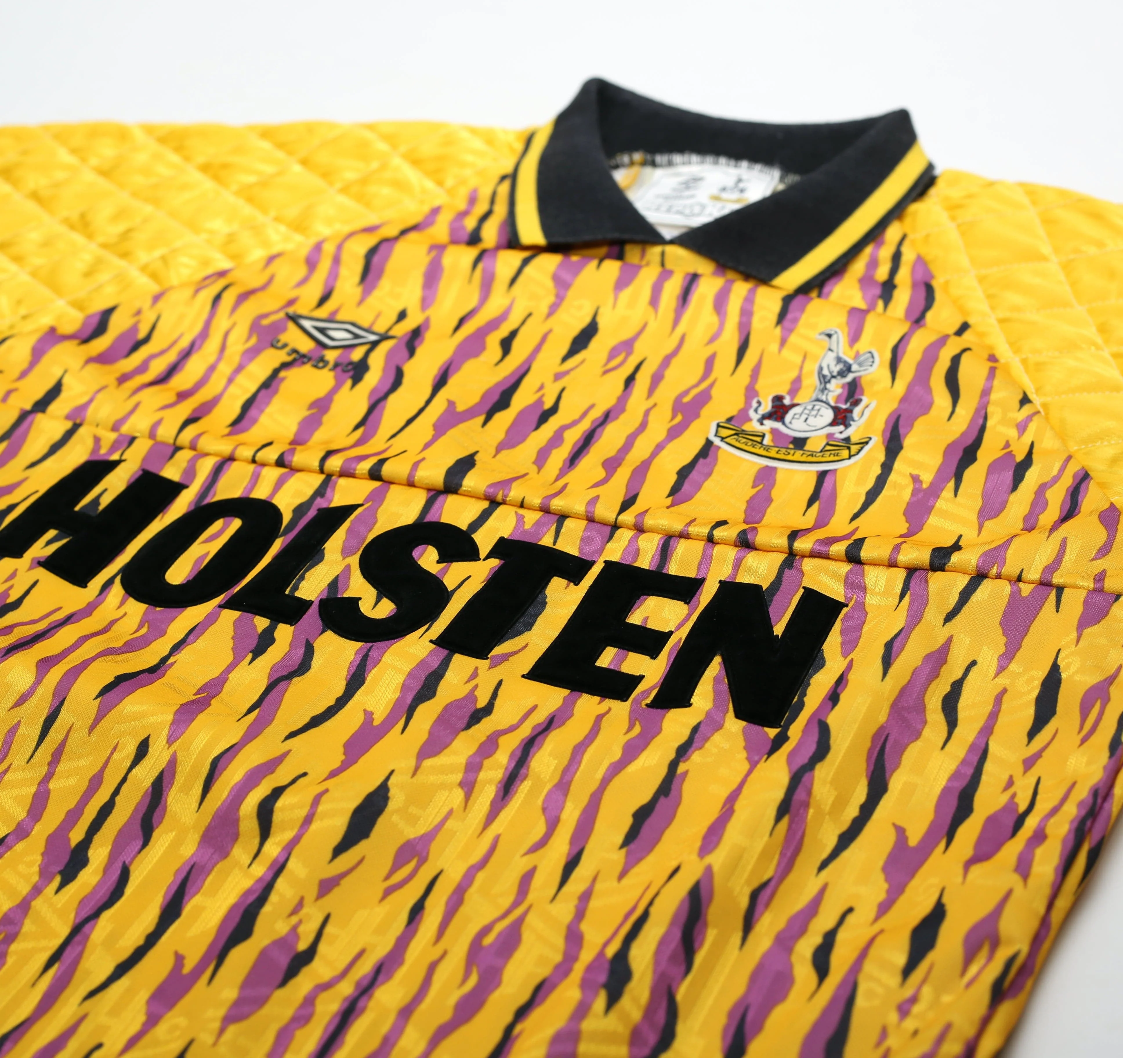 1991/93 Tottenham Hotspur #1 Vintage Umbro Goalkeeper Football Shirt (S) GK - Image 6