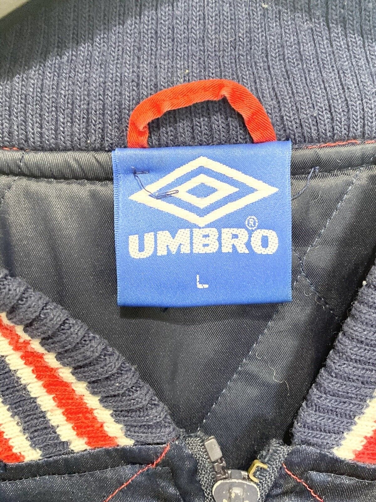 1992/93 ENGLAND Vintage Umbro Bomber Jacket (L) Gascoigne Platt Shearer Era - Image 4