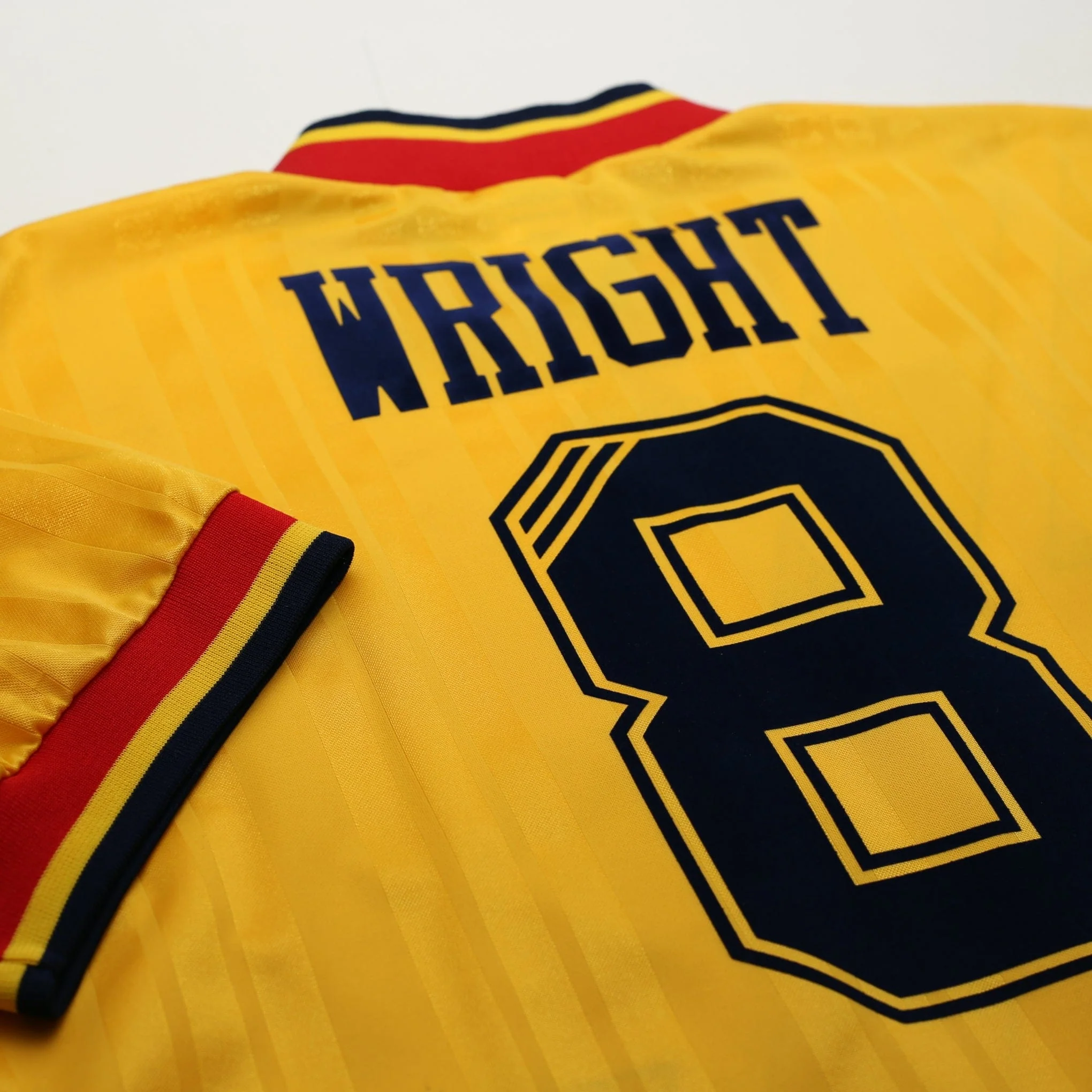 1993/94 Wright #8 Arsenal adidas Equipment Away Football Shirt (XL) - Image 14