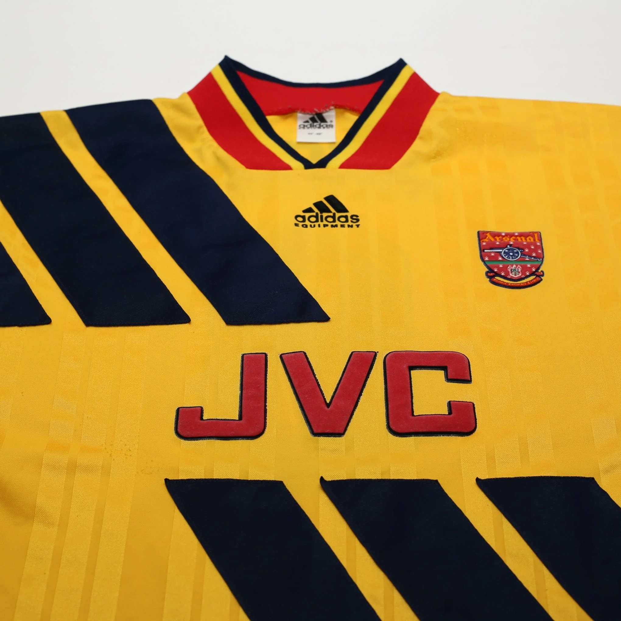 1993/94 Wright #8 Arsenal adidas Equipment Away Football Shirt (XL) - Image 4