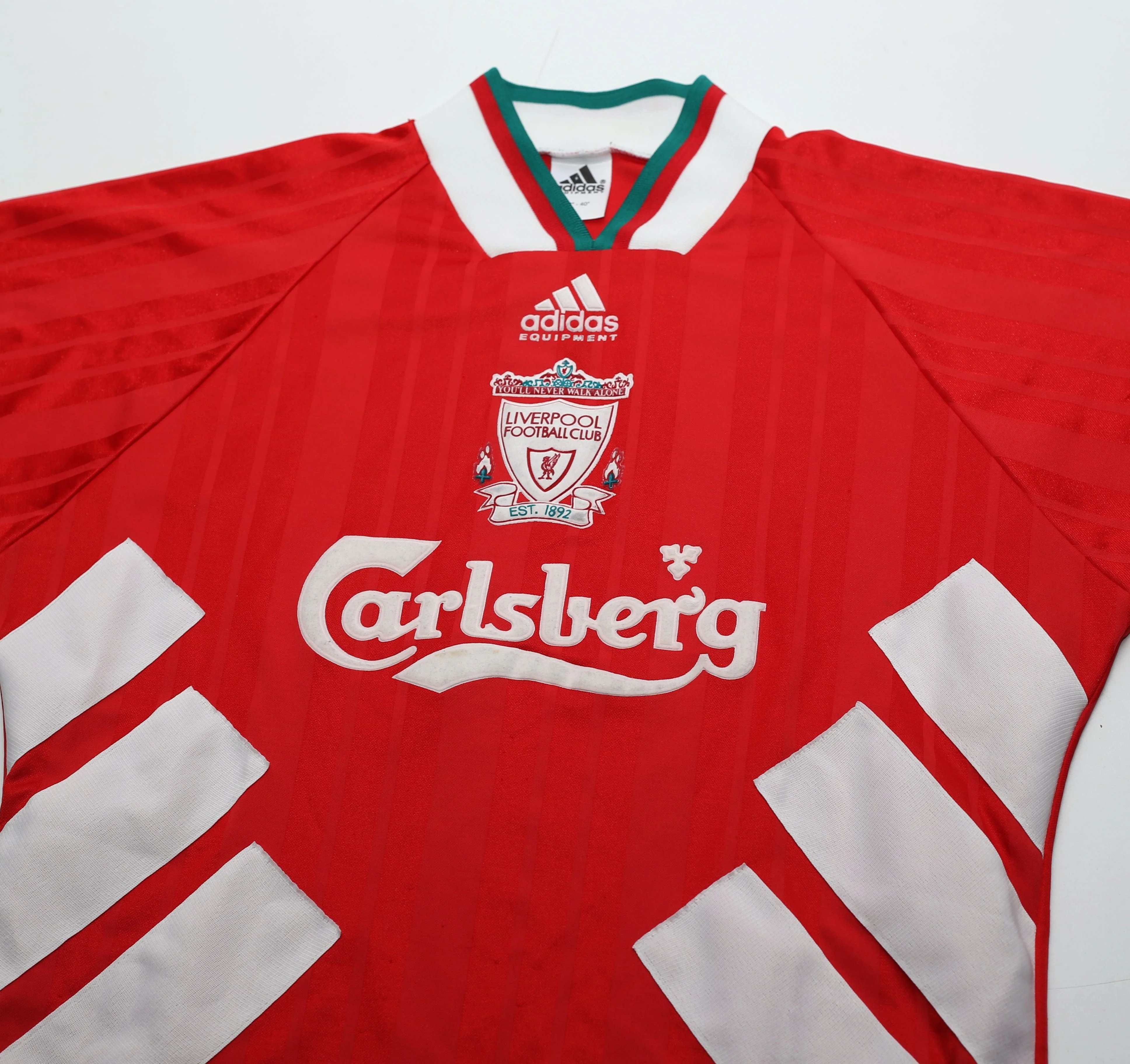 1993/95 LIVERPOOL Vintage adidas Equipment Home Football Shirt 38/40 (M) - Image 3
