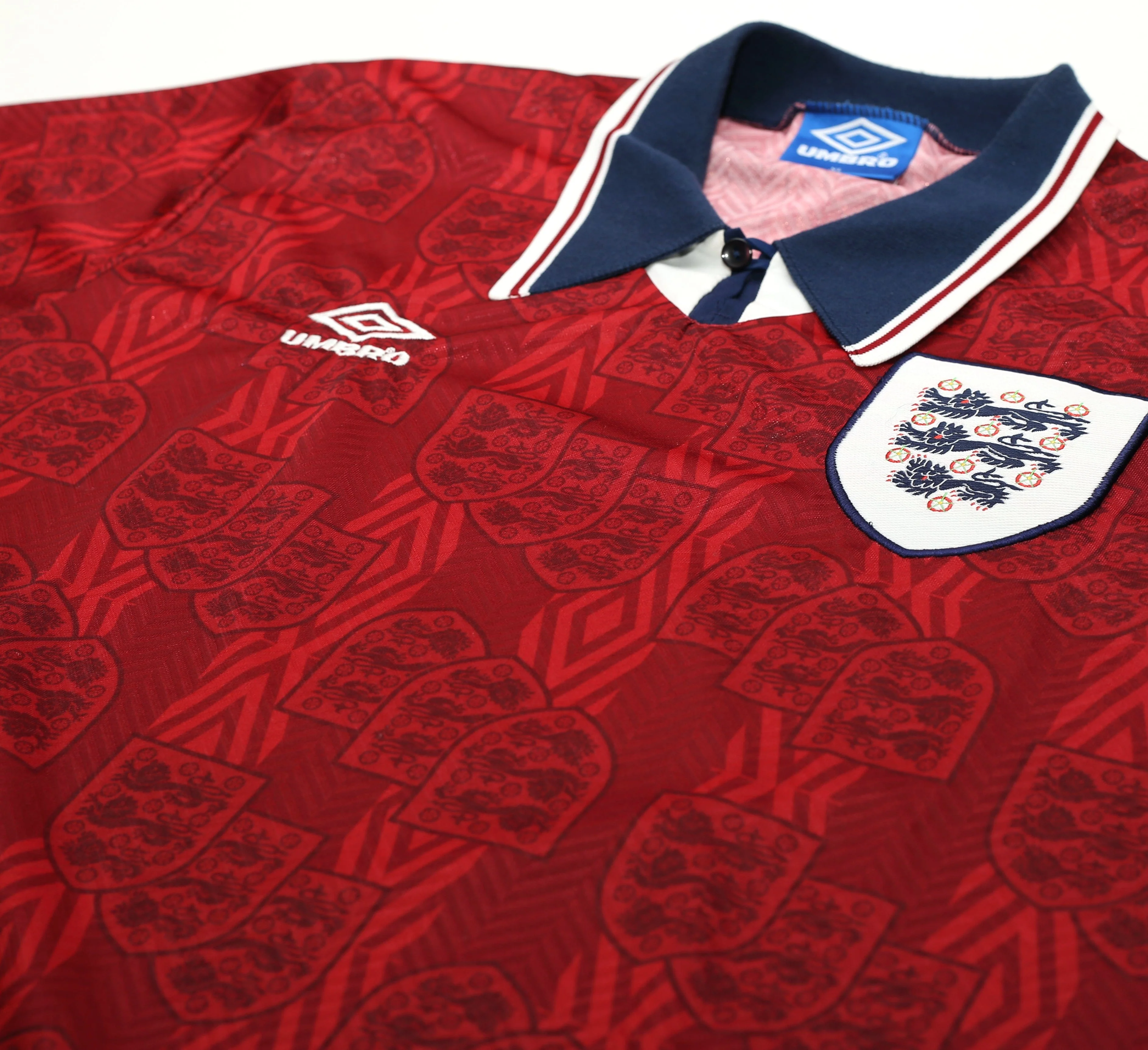 1994/95 SHEARER #9 England Umbro away Football Shirt (L/XL) - Image 3