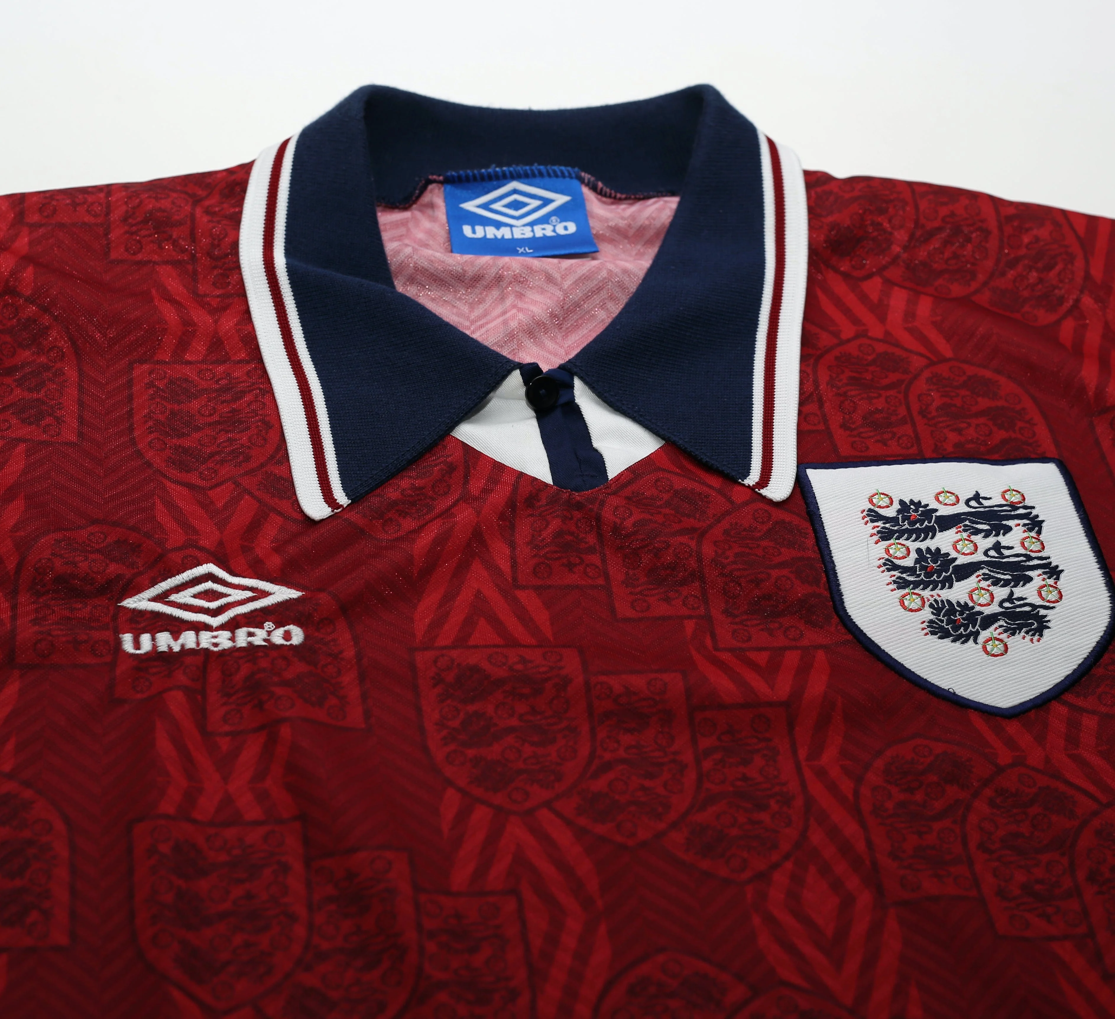 1994/95 SHEARER #9 England Umbro away Football Shirt (L/XL) - Image 4