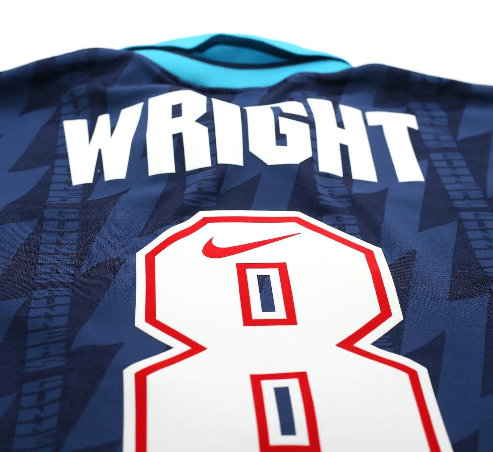 1994/95 WRIGHT #8 Arsenal Vintage Nike Away Football Shirt (L) - Image 11