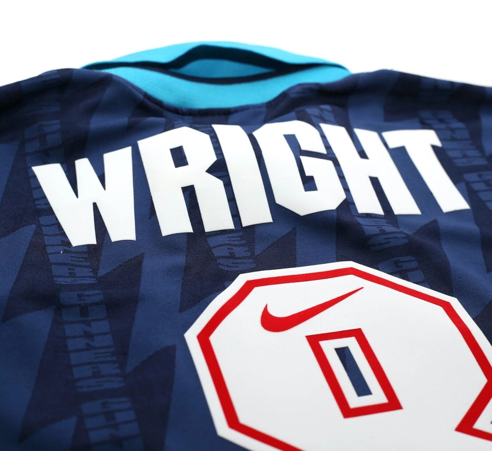 1994/95 WRIGHT #8 Arsenal Vintage Nike Away Football Shirt (L) - Image 12