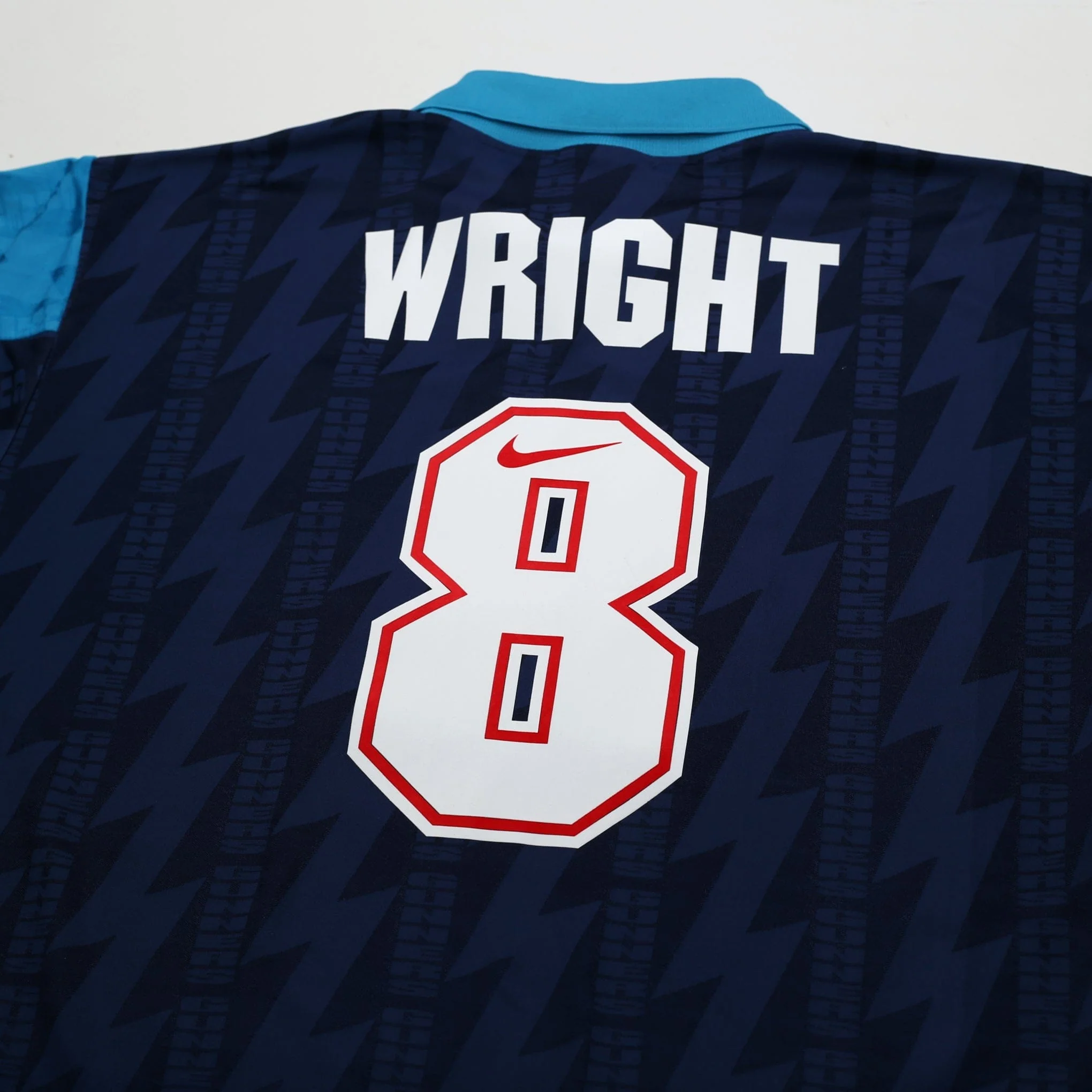 1994/95 Wright #8 Arsenal Vintage Nike Away Football Shirt (XXL) - Image 10