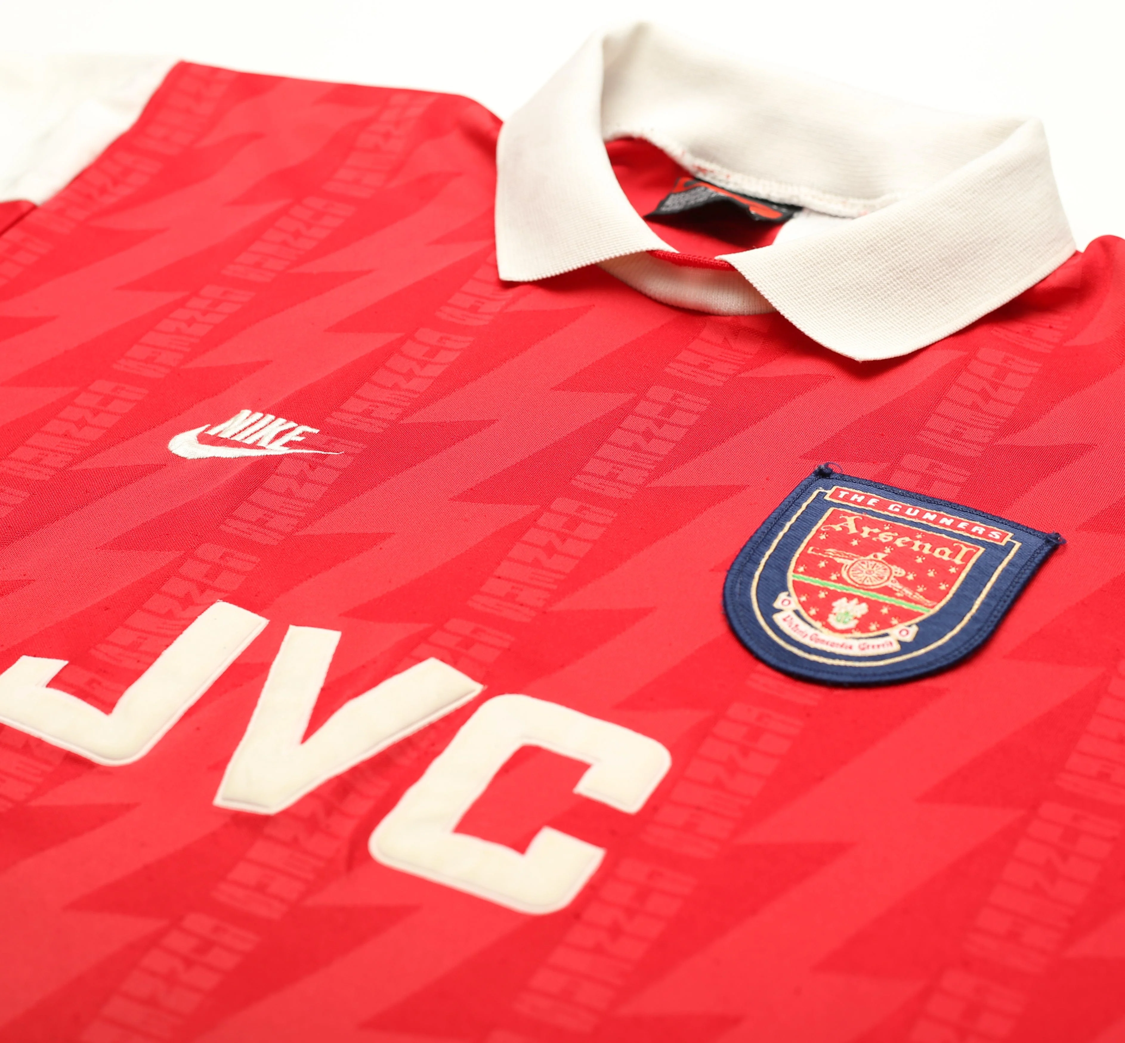 1994/96 BERGKAMP #10 Arsenal Nike Home Football Shirt (L) - Image 5