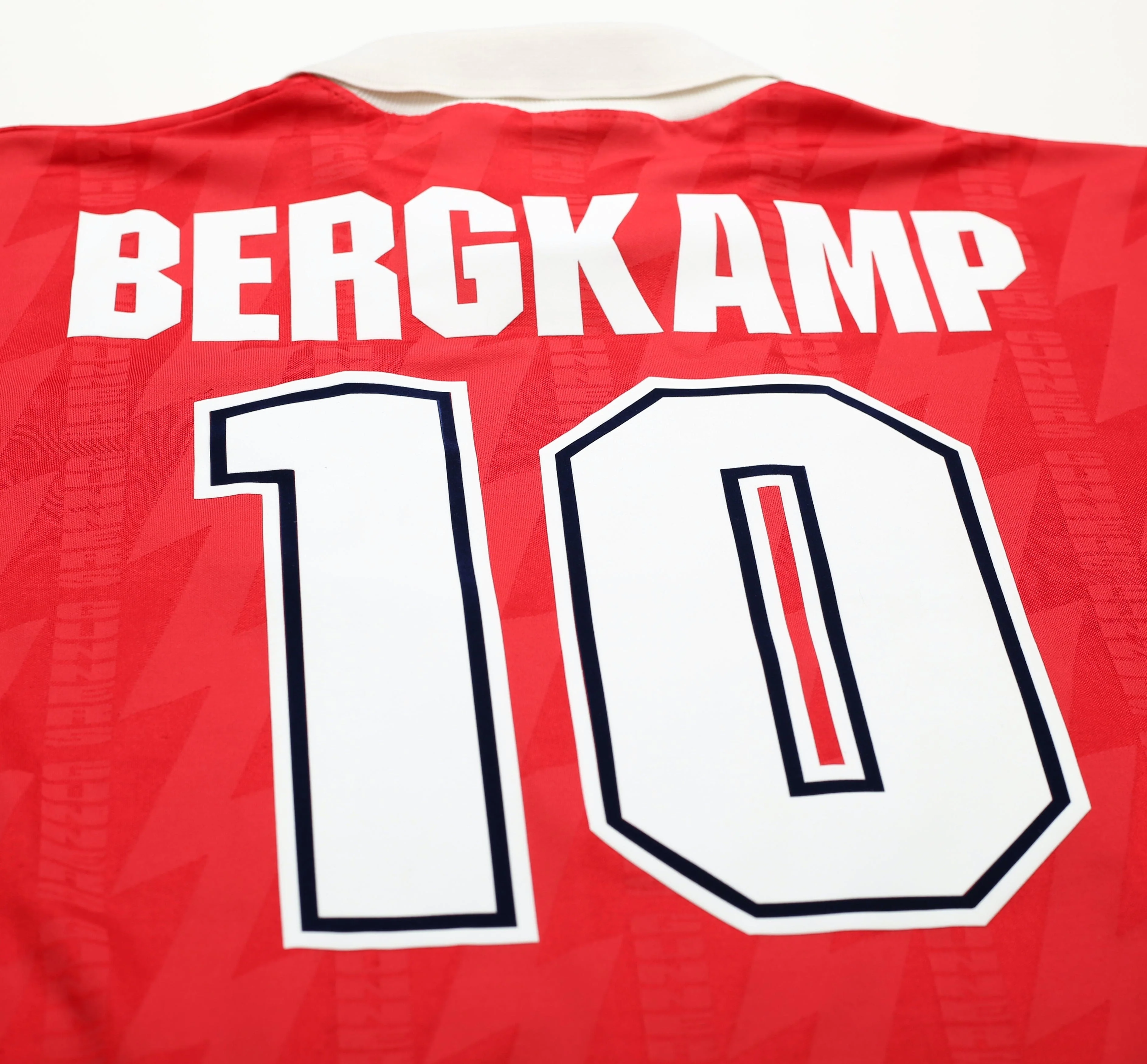 1994/96 BERGKAMP #10 Arsenal Nike Home Football Shirt (L) - Image 8