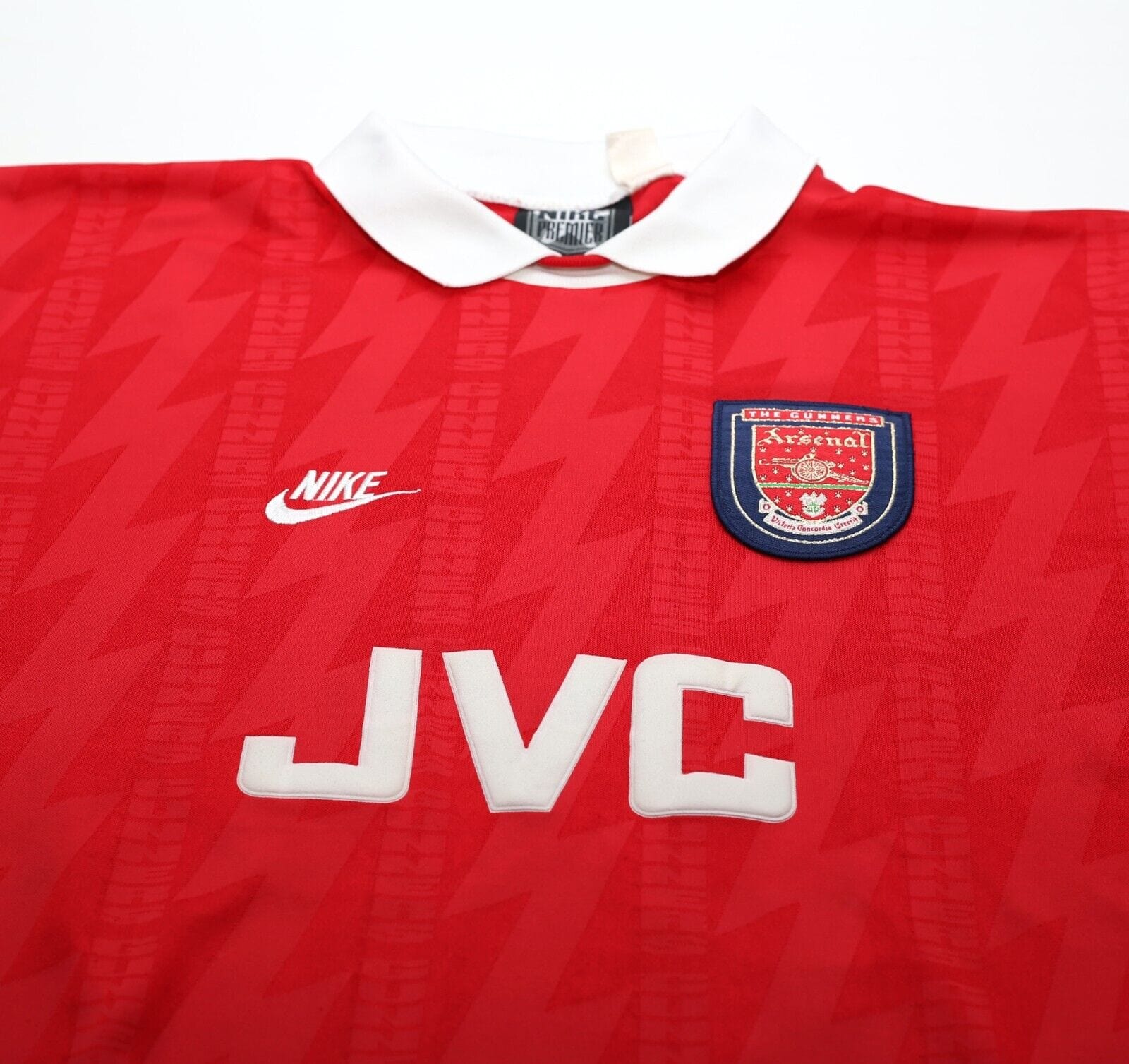 1994/96 Bergkamp #10 Arsenal Vintage Nike Home Football Shirt (L) - Image 4