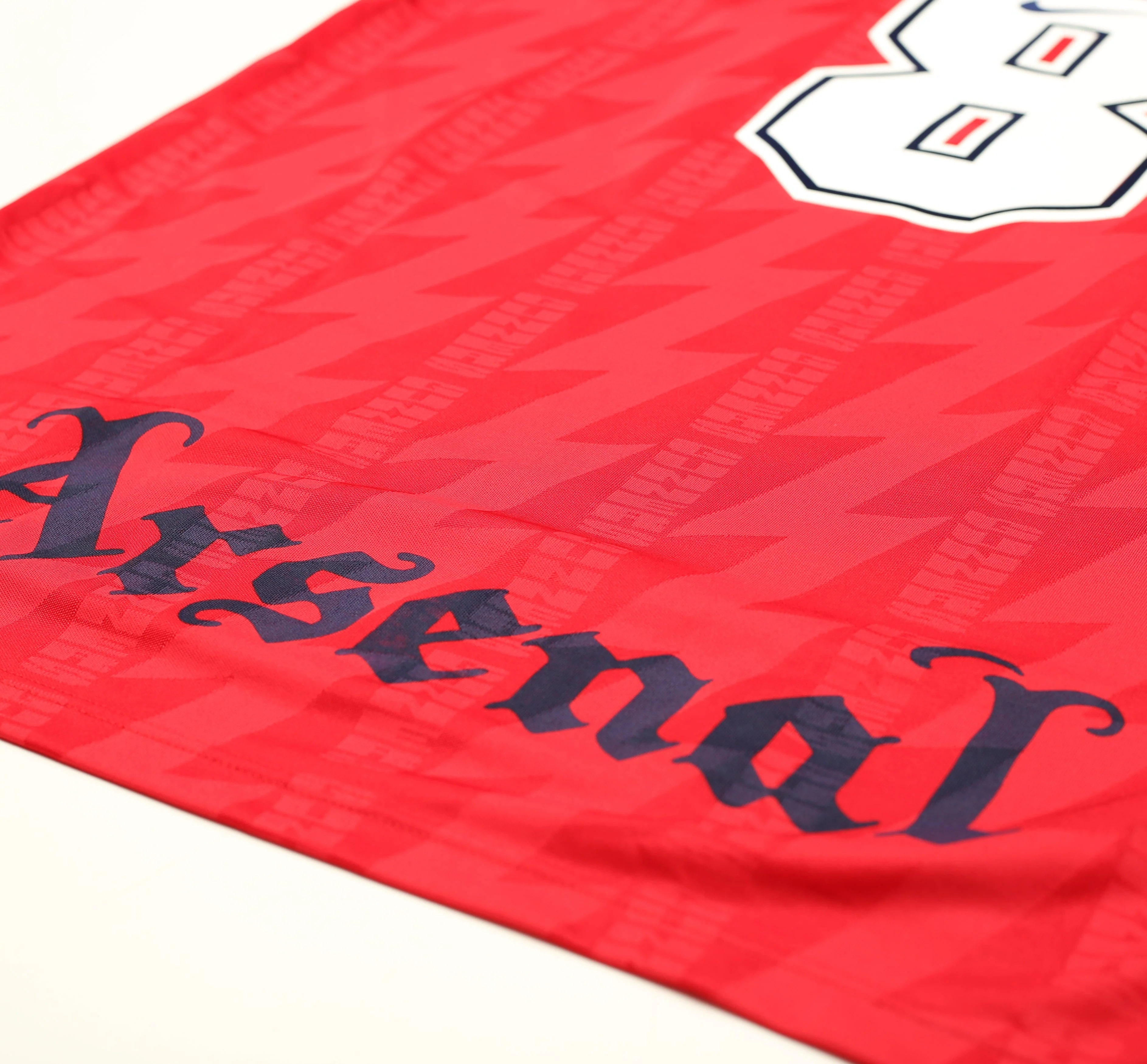 1994/96 WRIGHT #8 Arsenal Nike Home Football Shirt (L) - Image 8