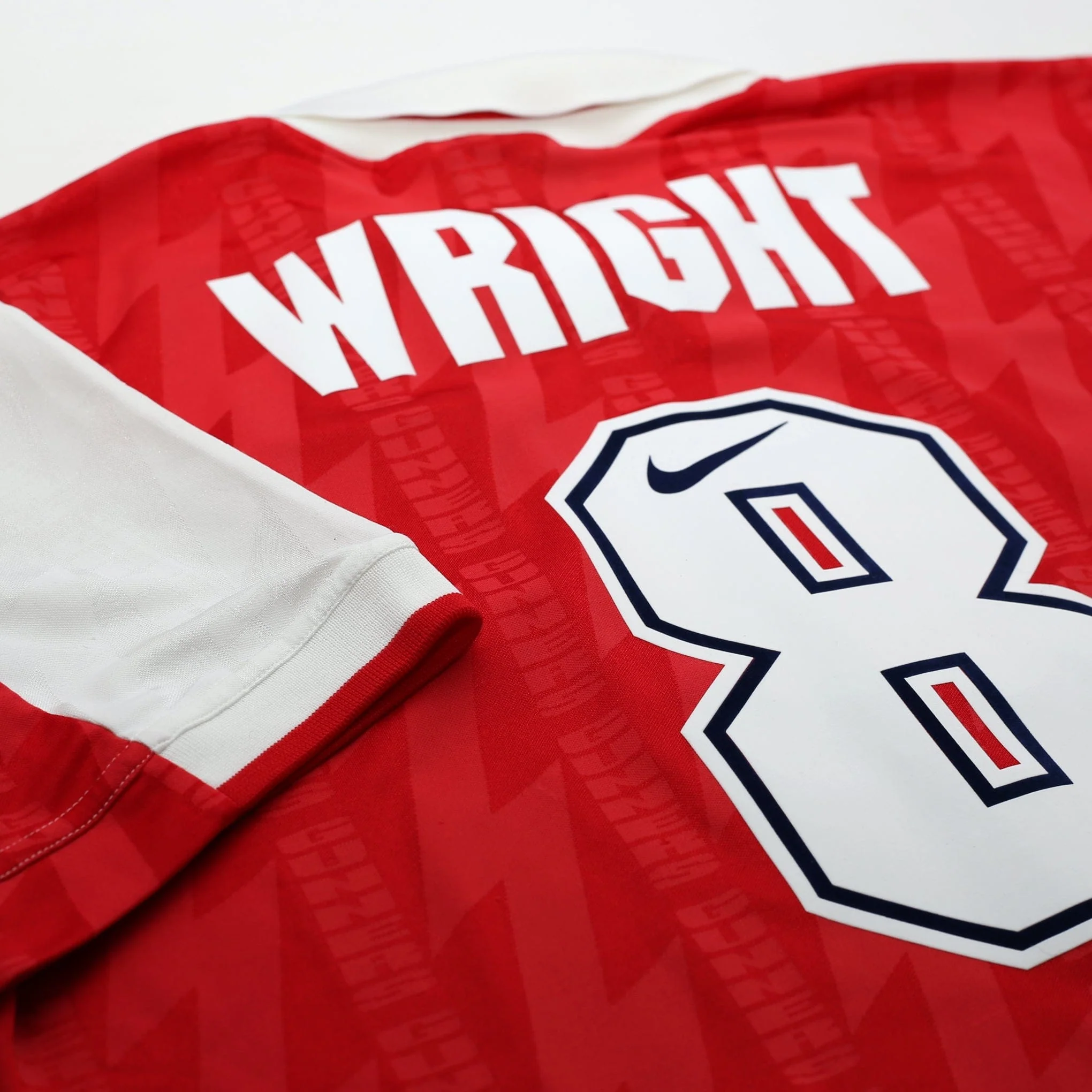 1994/96 Wright #8 Arsenal Vintage Nike Home Football Shirt (XL) - Image 15