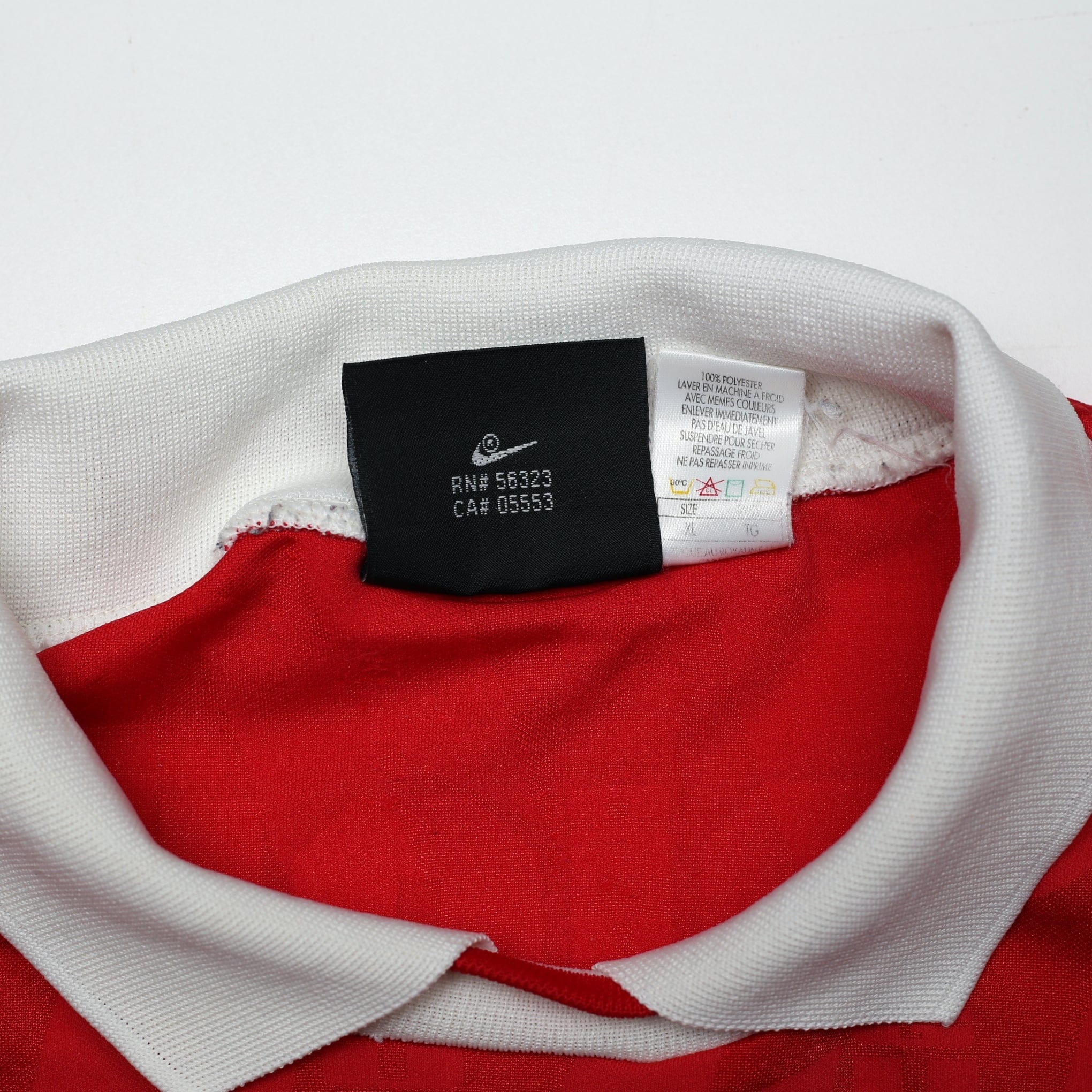 1994/96 Wright #8 Arsenal Vintage Nike Home Football Shirt (XL) - Image 18