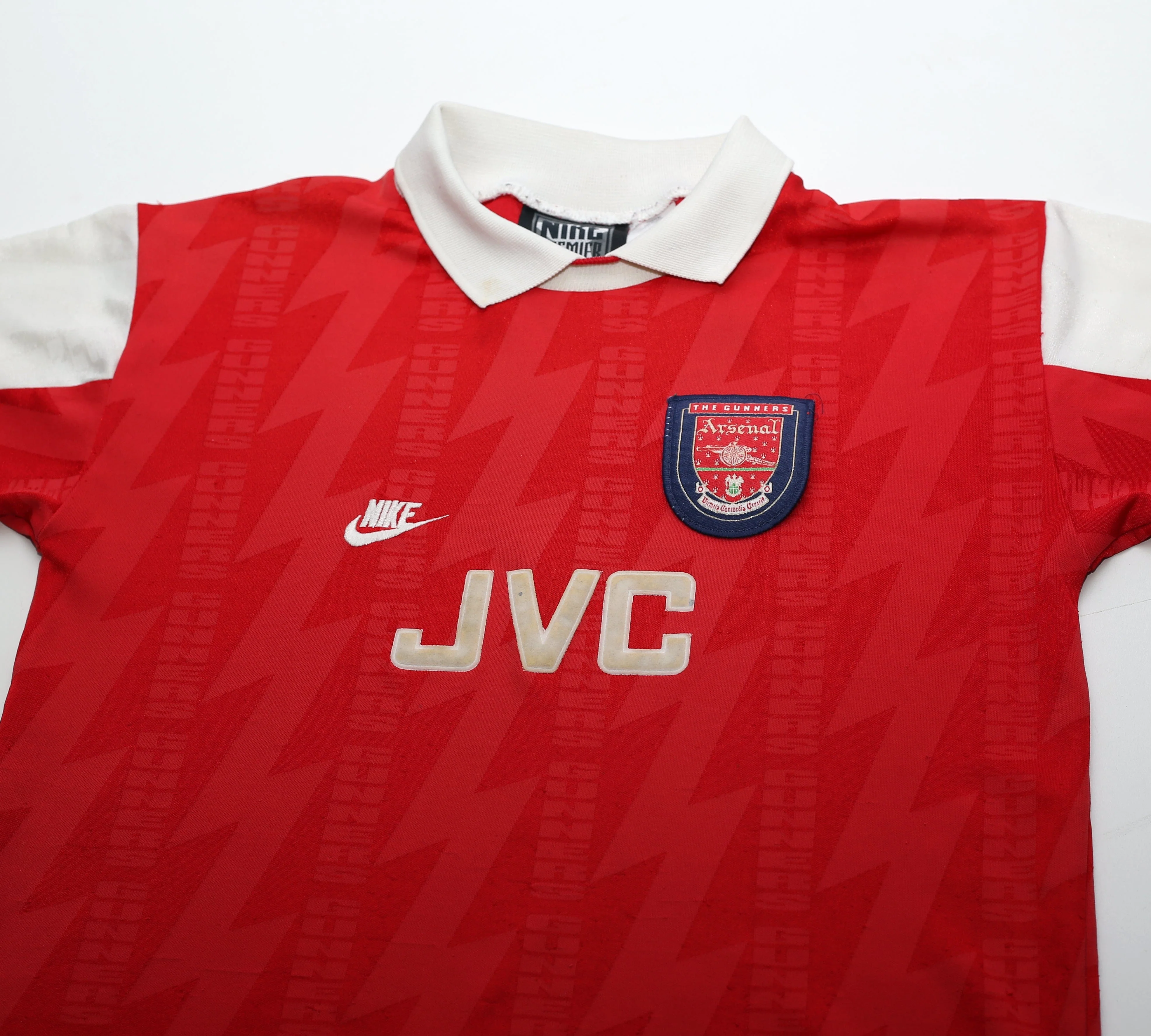 1994/96 ARSENAL Vintage Nike Home Football Shirt Jersey (LB) - Image 3