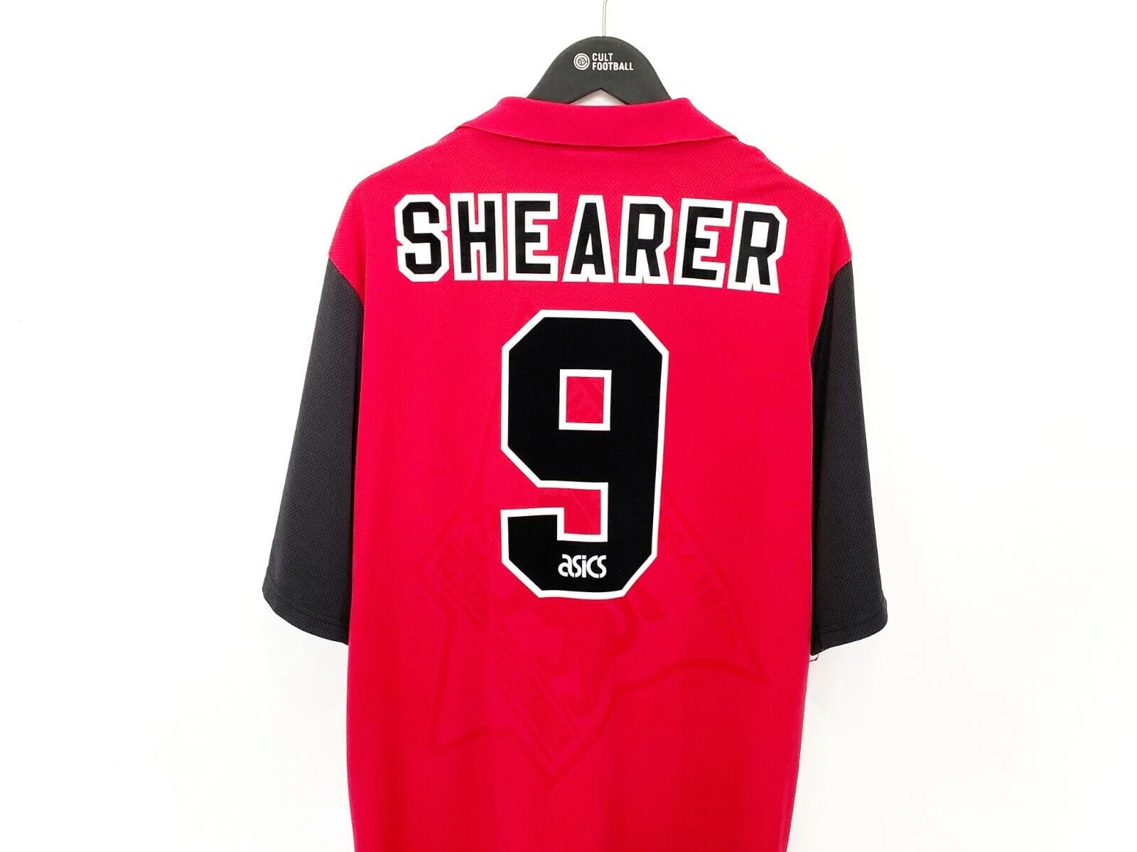 1995/96 SHEARER #9 Blackburn Rovers Vintage Asics Away Football Shirt Jersey (XL) - Image 7