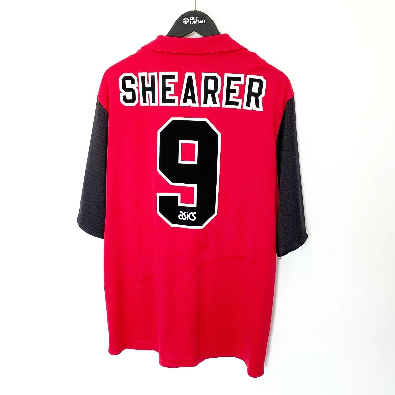 1995/96 SHEARER #9 Blackburn Rovers Vintage Asics Away Football Shirt Jersey (XL) - Image 8