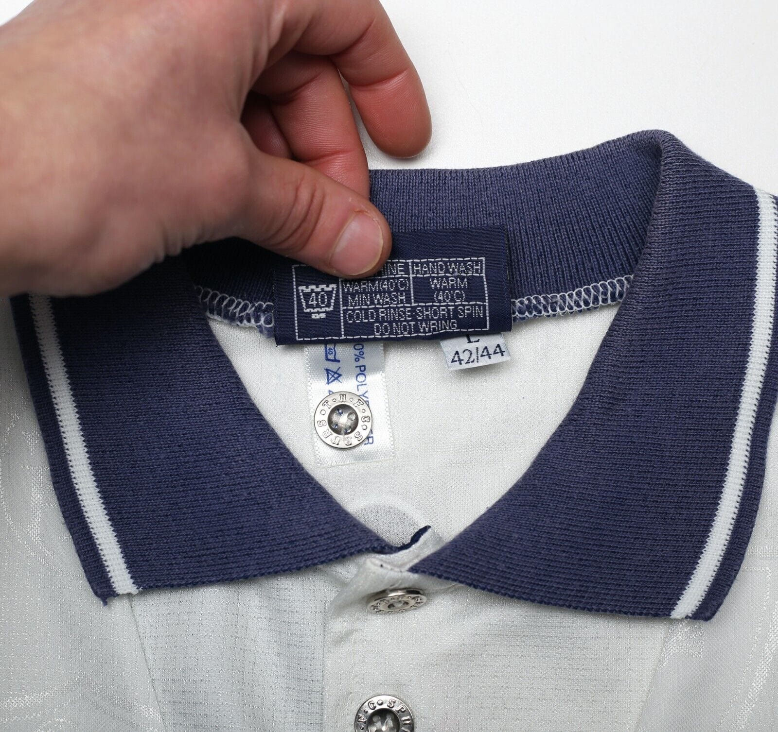 1995/97 Fox #7 Tottenham Hotspur Vintage PONY Home Football Shirt (L) - Image 15