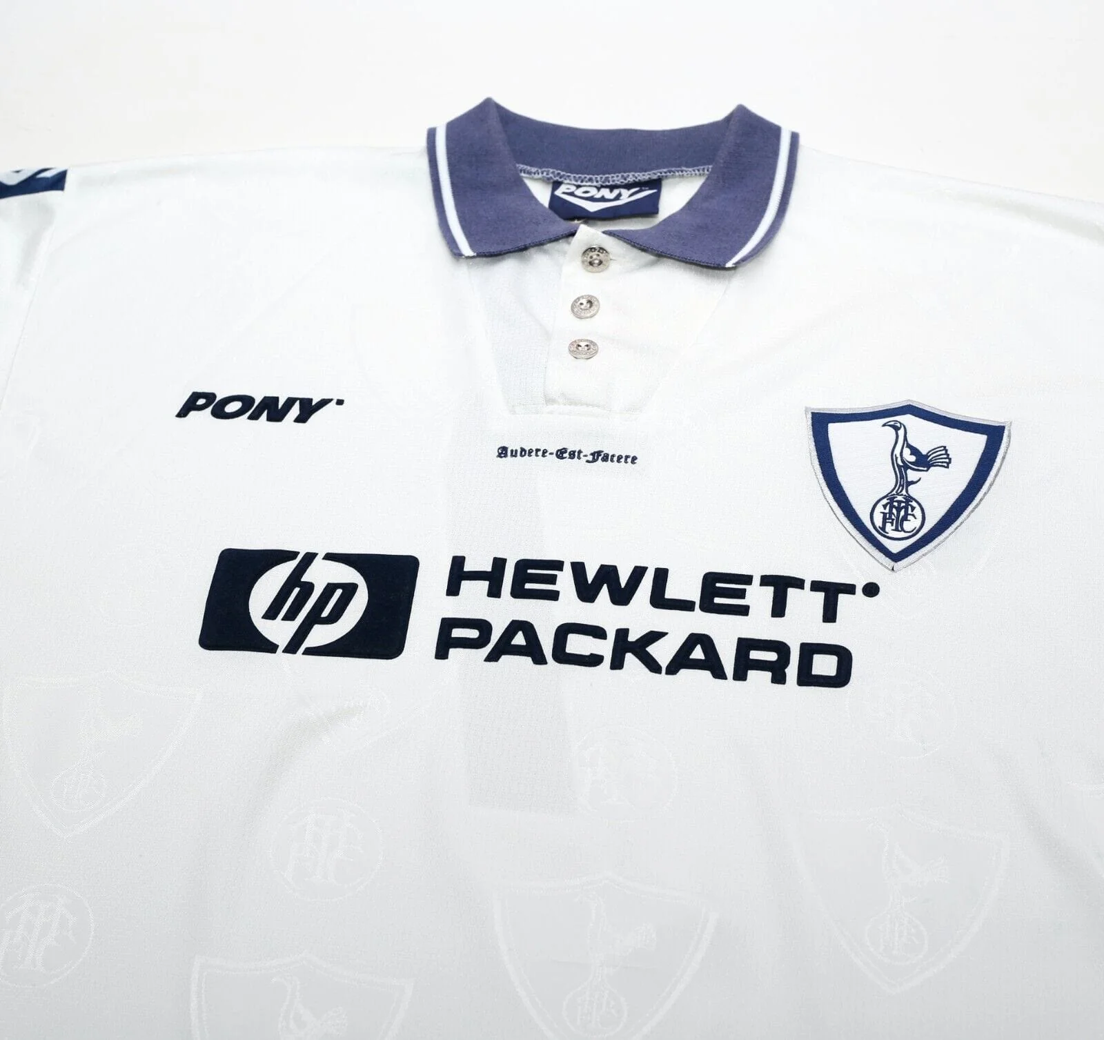 1995/97 Fox #7 Tottenham Hotspur Vintage PONY Home Football Shirt (L) - Image 3