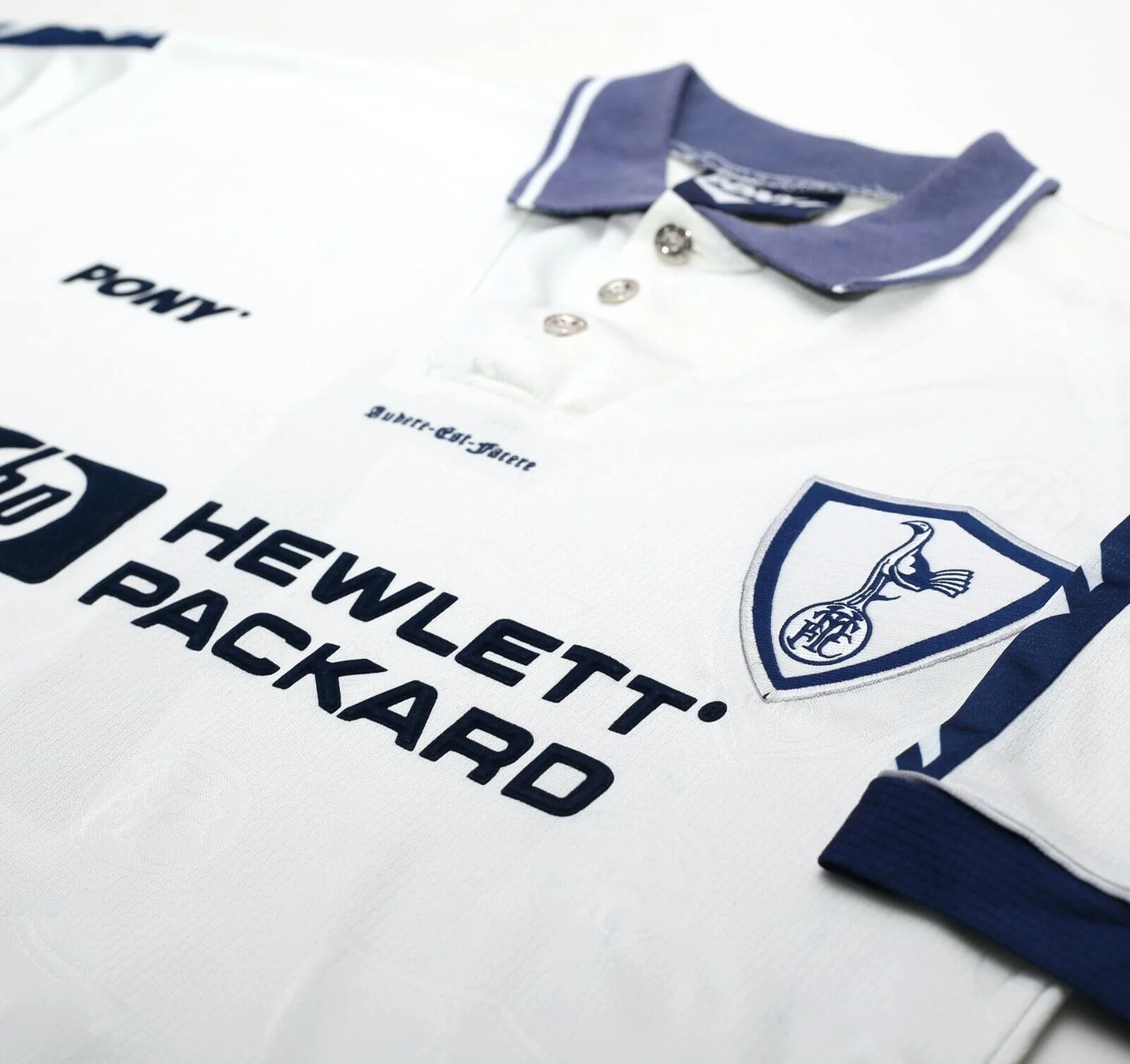 1995/97 Fox #7 Tottenham Hotspur Vintage PONY Home Football Shirt (L) - Image 7