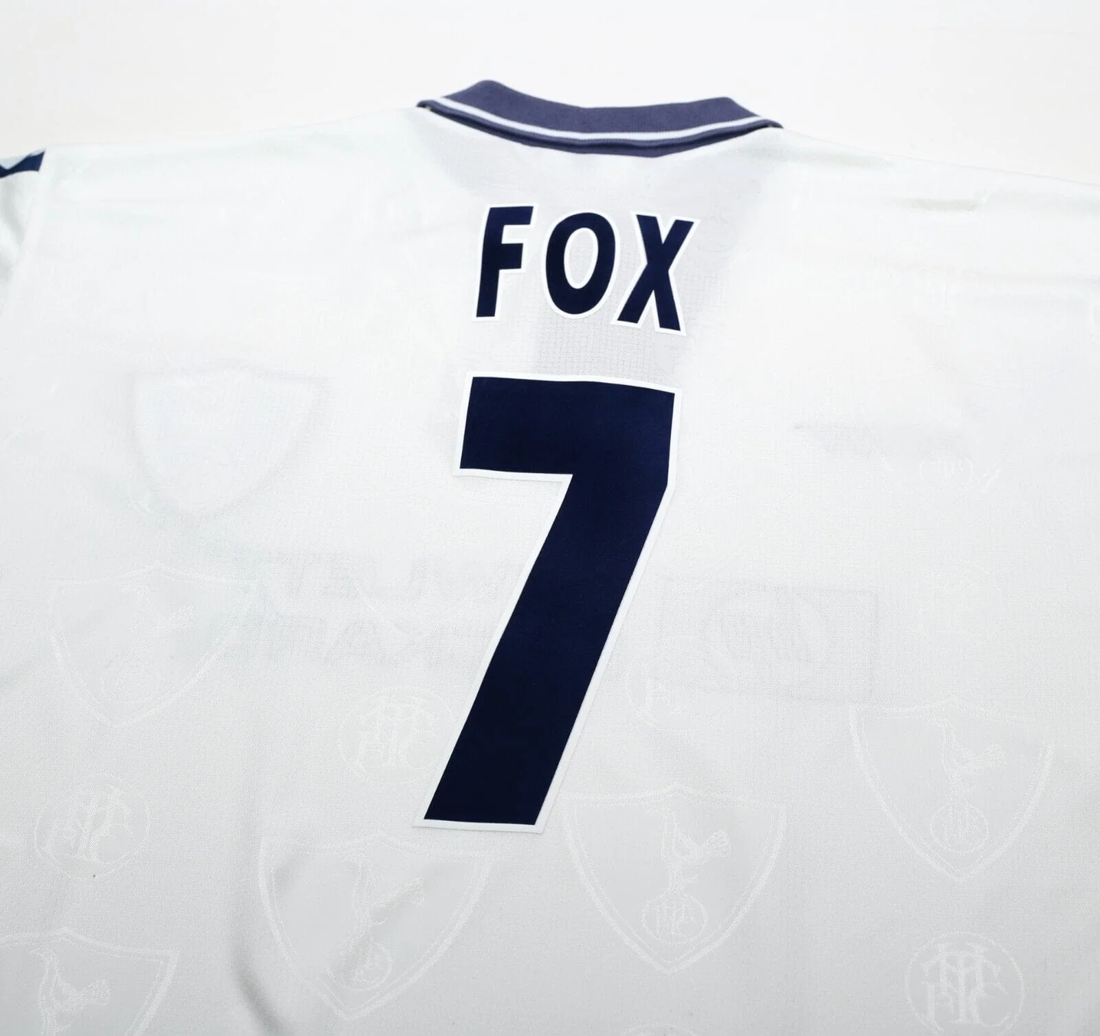 1995/97 Fox #7 Tottenham Hotspur Vintage PONY Home Football Shirt (L) - Image 8