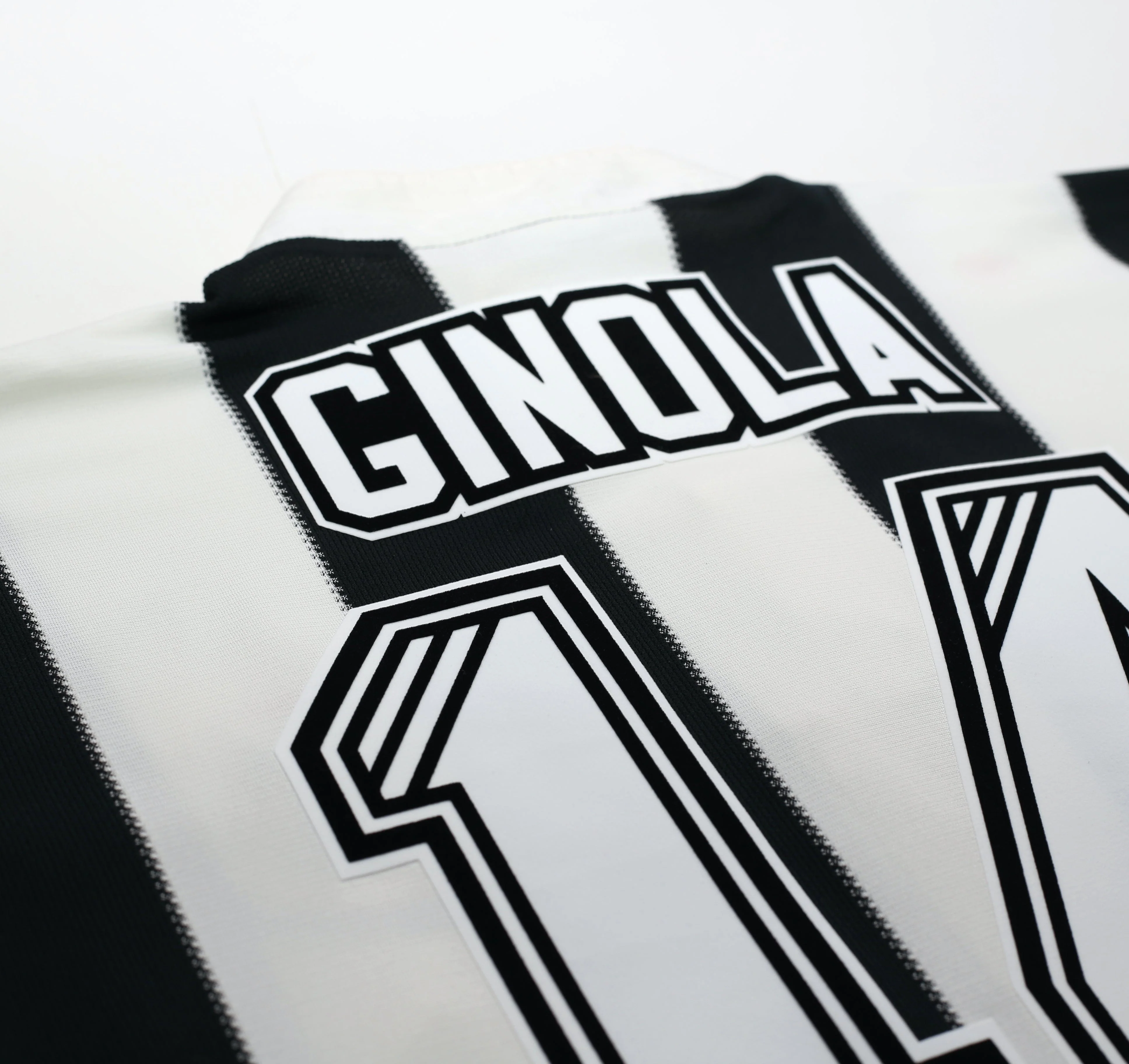 1995/97 Ginola #14 Newcastle United Vintage adidas Home Football Shirt (S) - Image 13