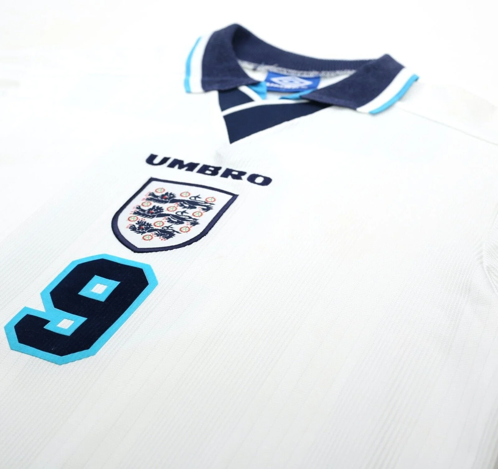 1995/97 Shearer #9 England Vintage Umbro Football Shirt (L/XL) Euro 96 - Image 4