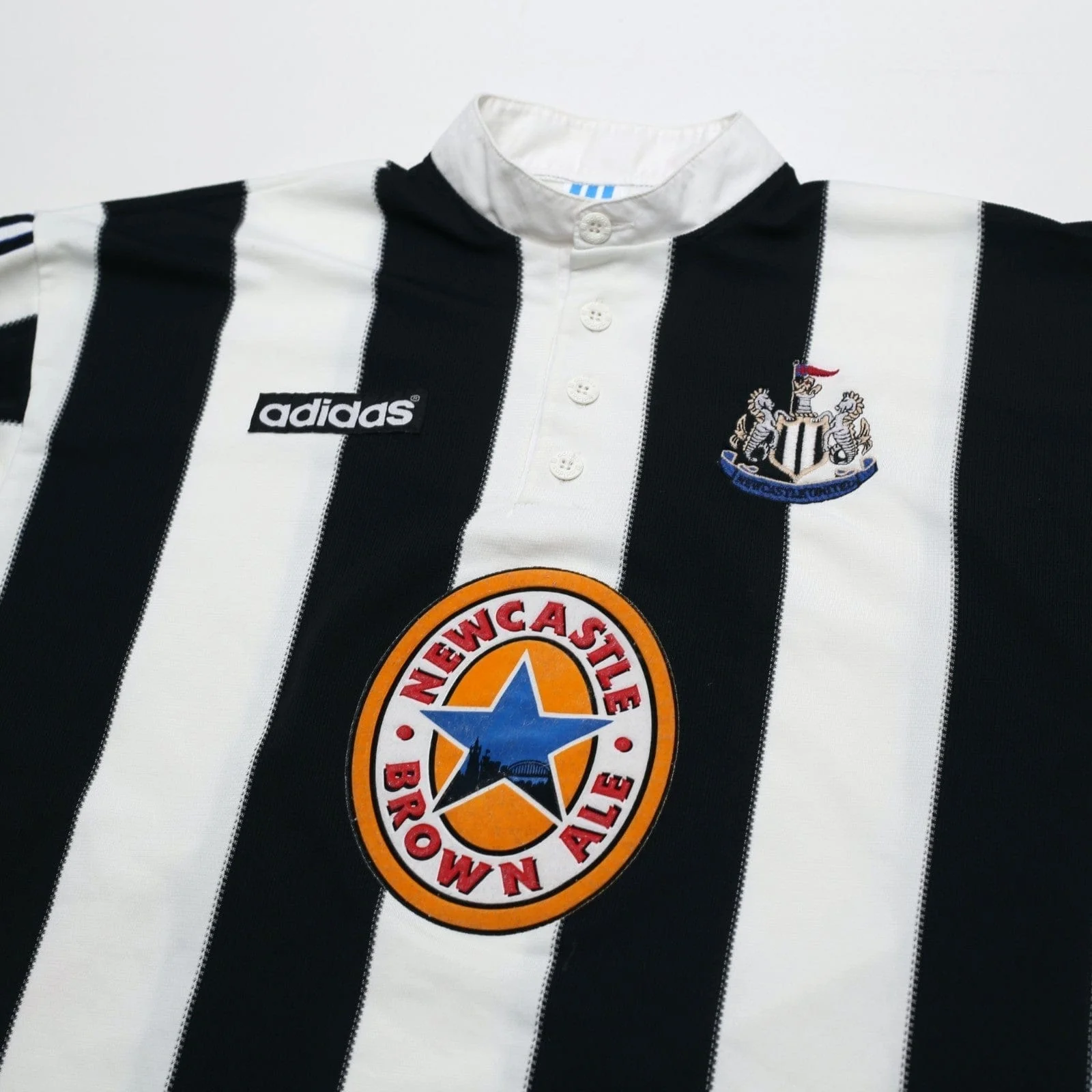 1995/97 Shearer #9 Newcastle United Vintage adidas Football Shirt (M) - Image 4