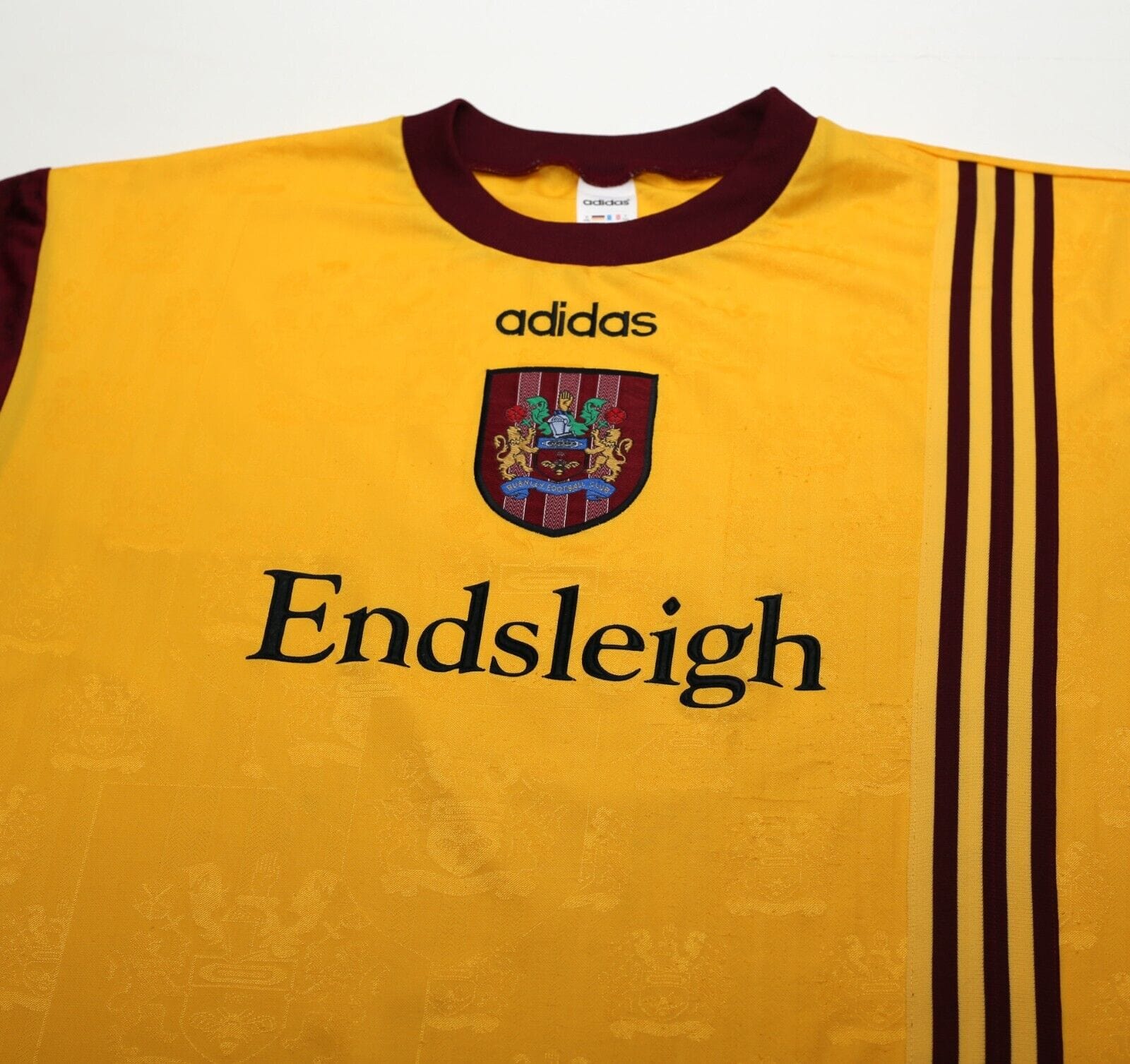 1996/97 BURNLEY FC Vintage adidas Away Football Shirt (XXL) - Image 3