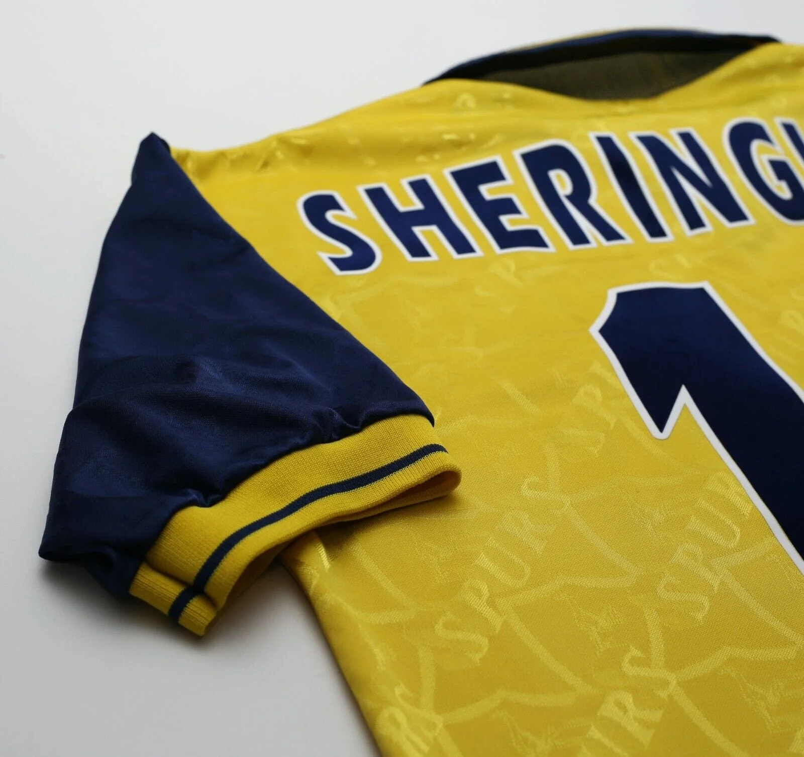 1995/97 SHERINGHAM #10 Tottenham Hotspur Vintage PONY Away Football Shirt (M) - Image 12