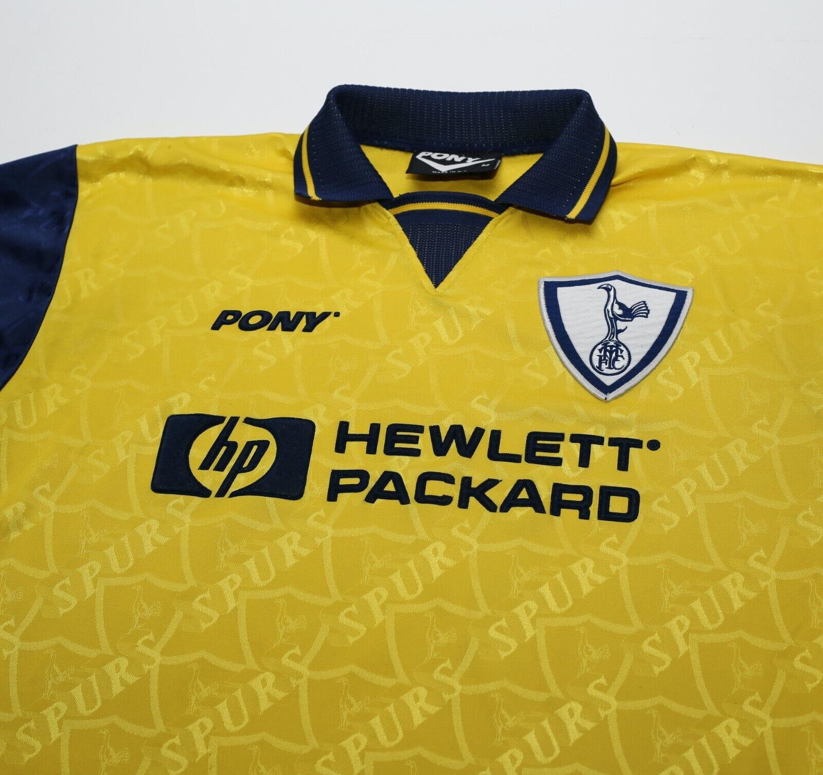 1995/97 SHERINGHAM #10 Tottenham Hotspur Vintage PONY Away Football Shirt (M) - Image 3