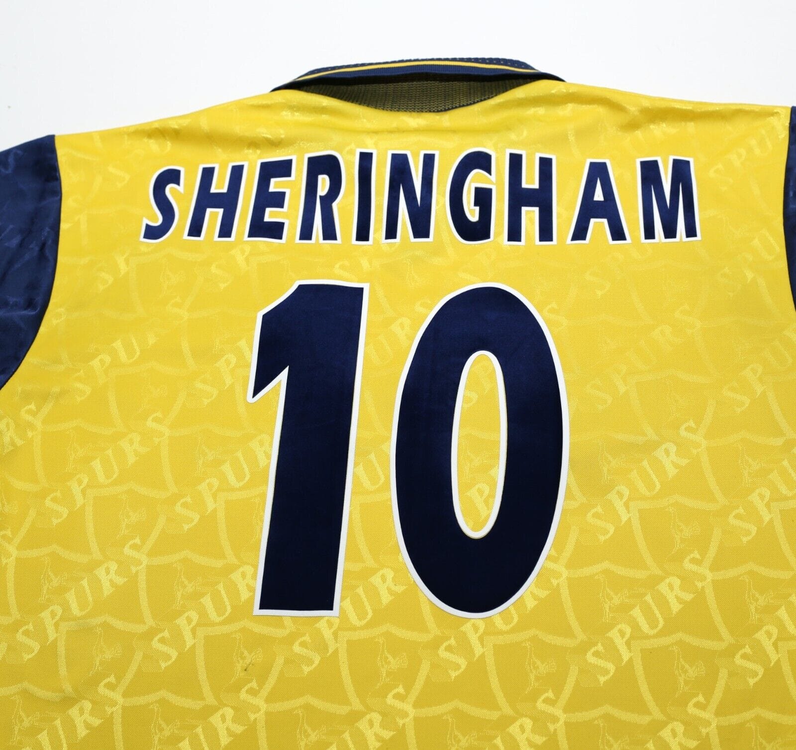 1995/97 SHERINGHAM #10 Tottenham Hotspur Vintage PONY Away Football Shirt (M) - Image 6