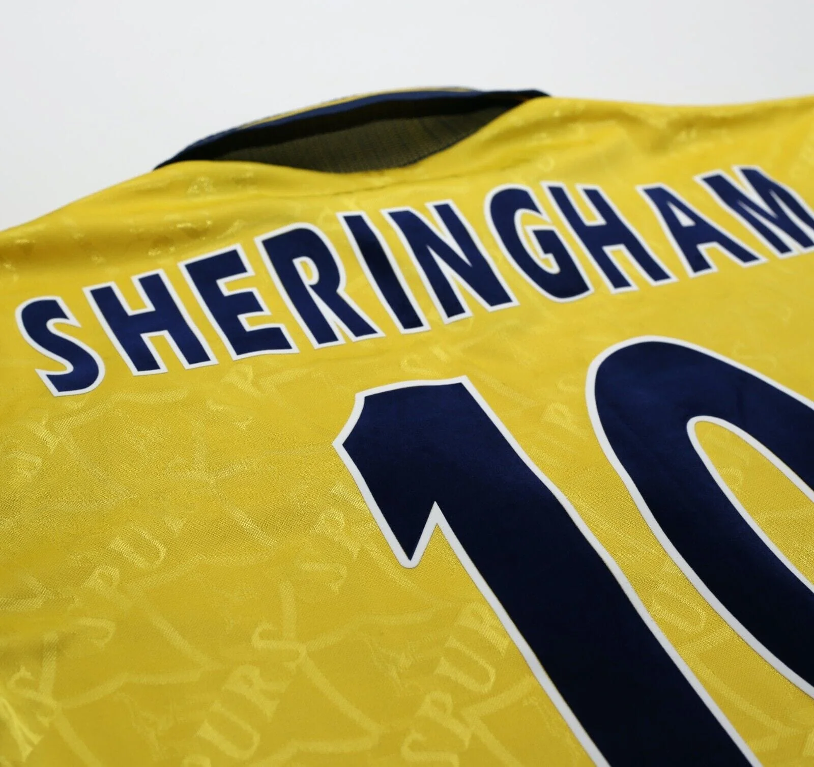 1995/97 SHERINGHAM #10 Tottenham Hotspur Vintage PONY Away Football Shirt (M) - Image 9