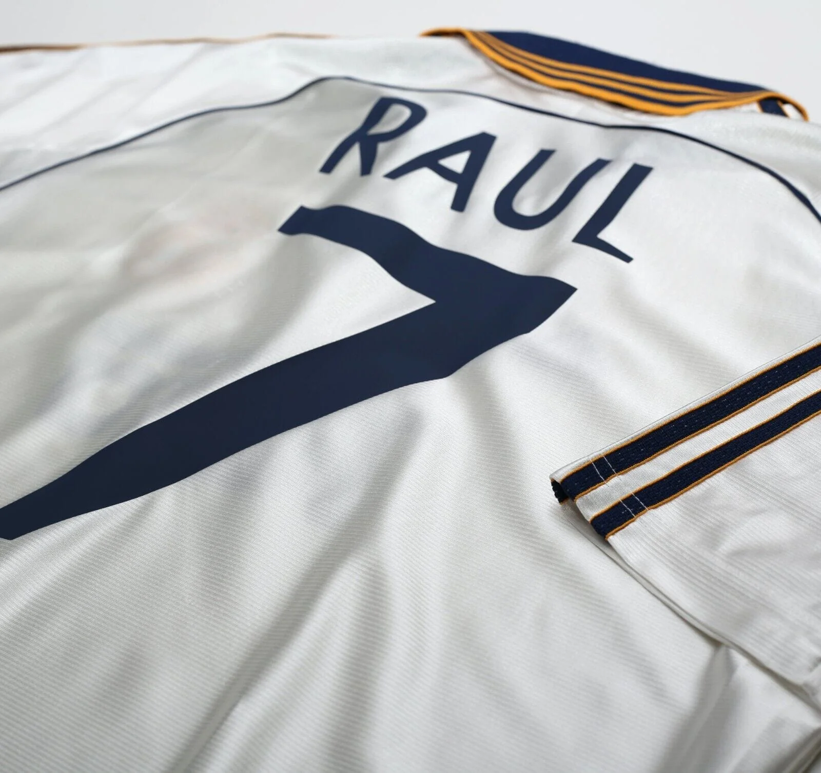 1998/00 RAUL #7 Real Madrid Vintage adidas Home Football Shirt (L) - Image 11