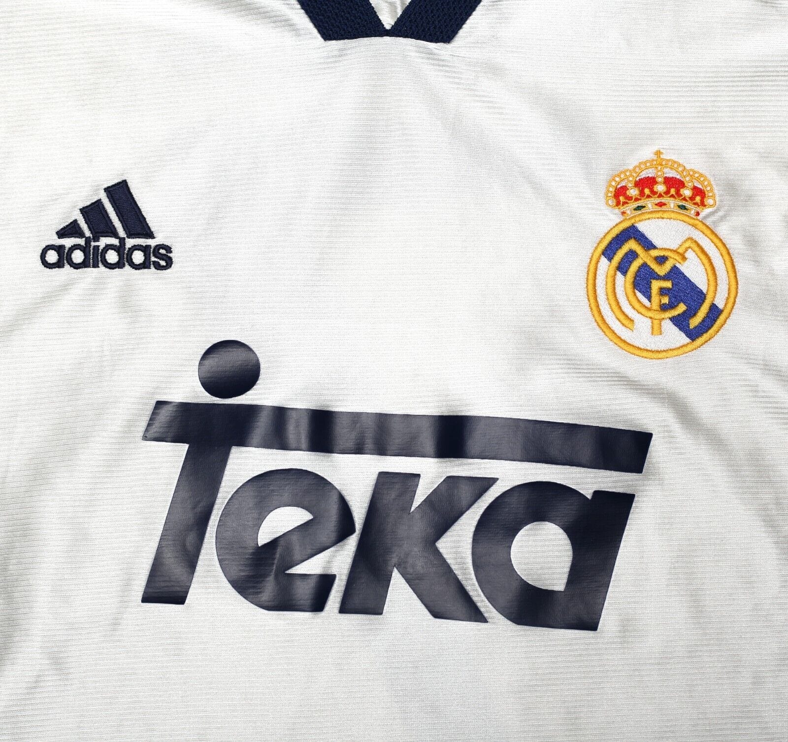 1998/00 RAUL #7 Real Madrid Vintage adidas Home Football Shirt (L) - Image 7