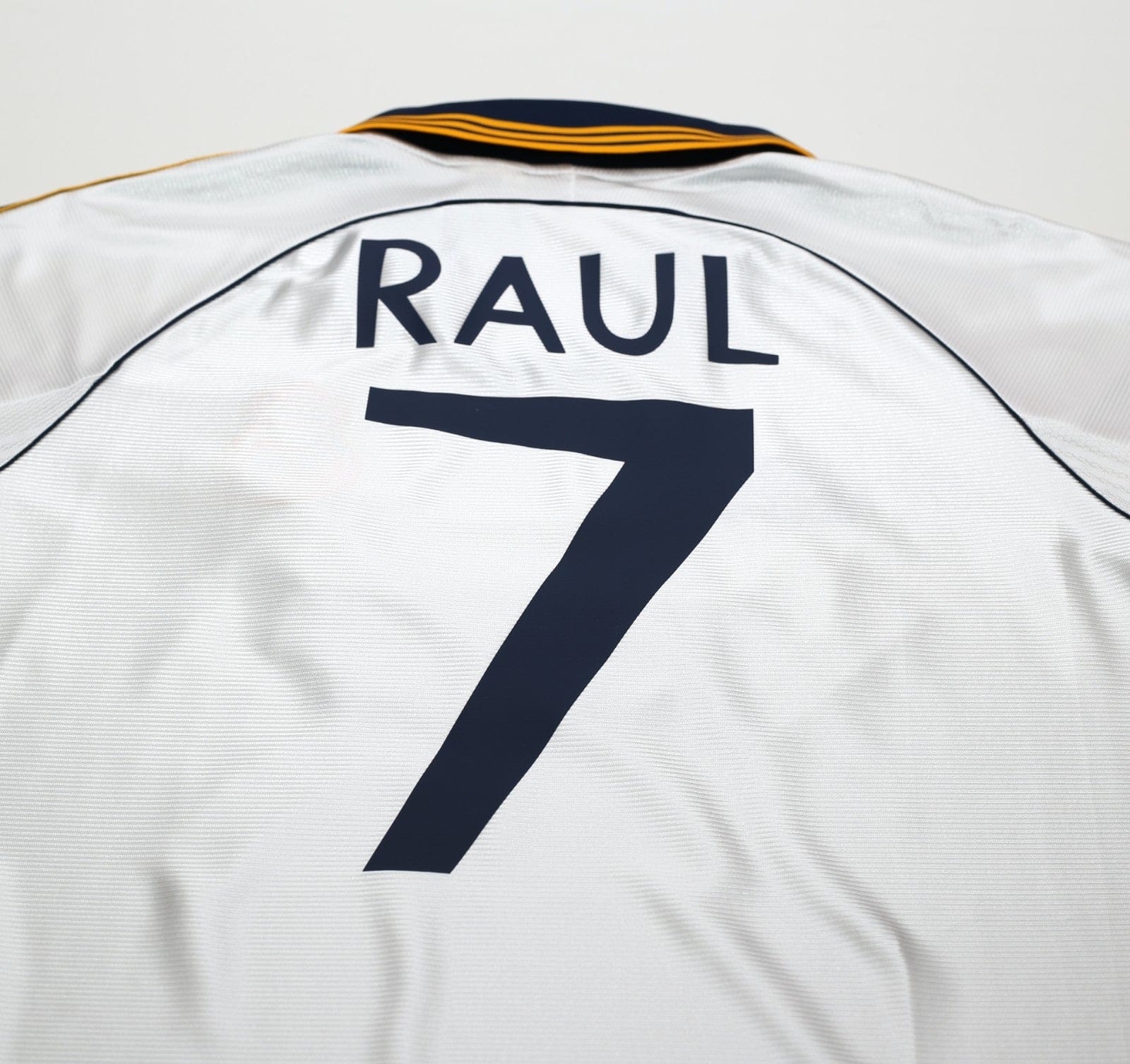 1998/00 RAUL #7 Real Madrid Vintage Retro adidas Home Football Shirt (M) - Image 10