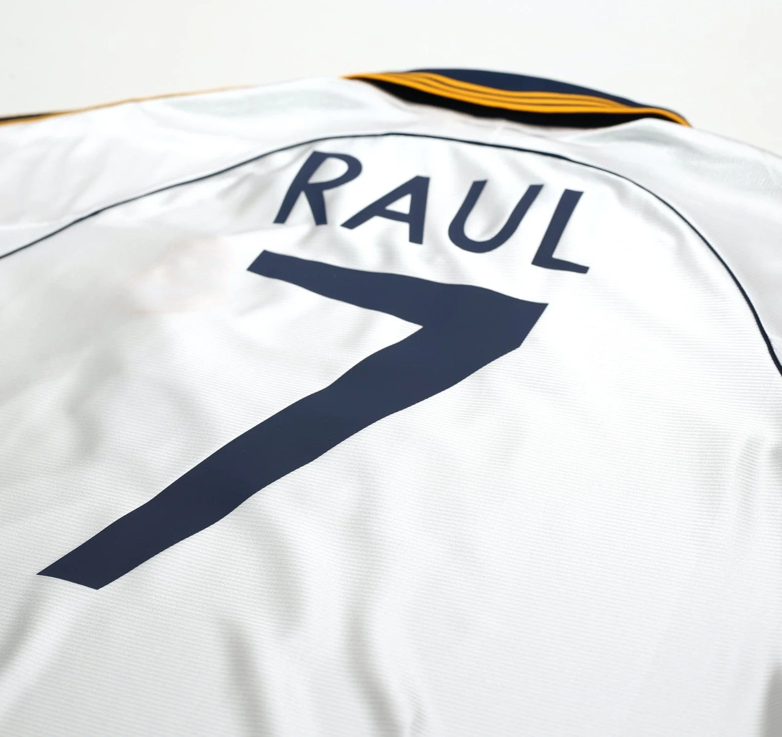 1998/00 RAUL #7 Real Madrid Vintage Retro adidas Home Football Shirt (M) - Image 11