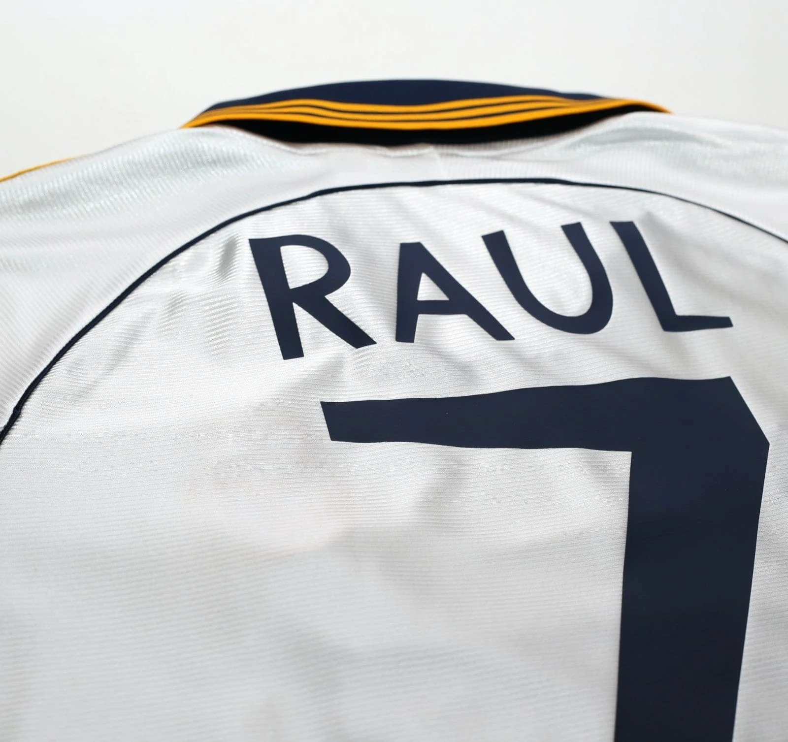 1998/00 RAUL #7 Real Madrid Vintage Retro adidas Home Football Shirt (M) - Image 12