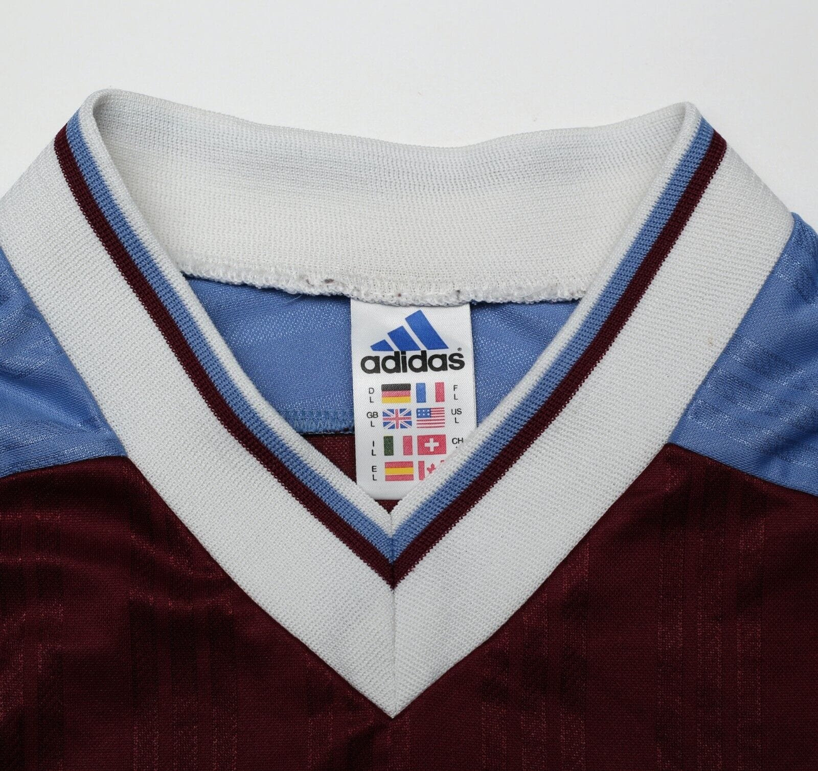 1998/99 BURNLEY FC Vintage adidas Home Football Shirt Jersey (L) - Image 10
