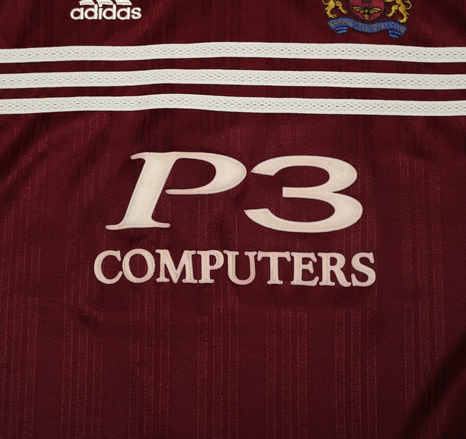 1998/99 BURNLEY FC Vintage adidas Home Football Shirt Jersey (L) - Image 9