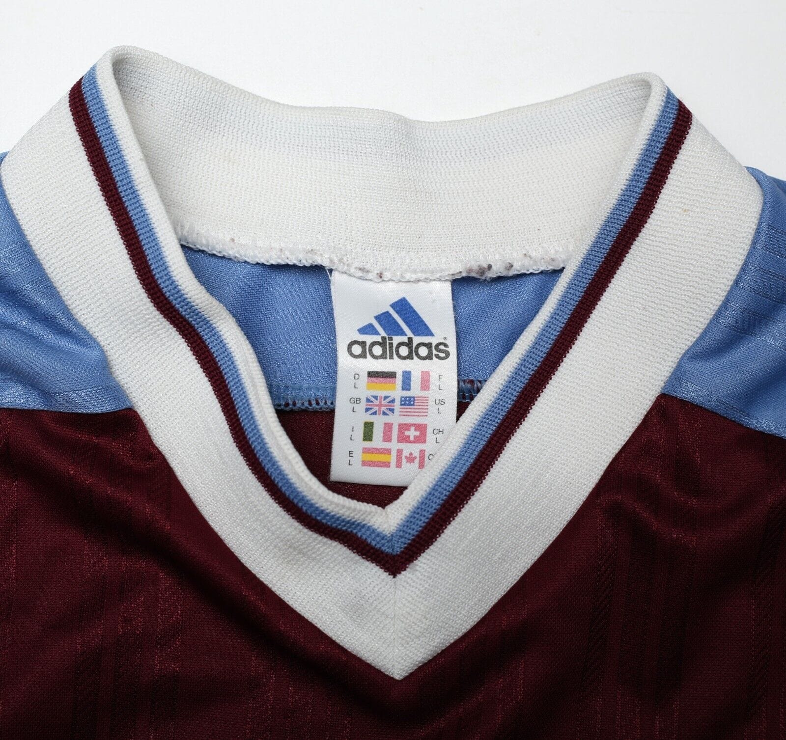 1998/99 BURNLEY FC Vintage adidas Home Football Shirt (L) - Image 10