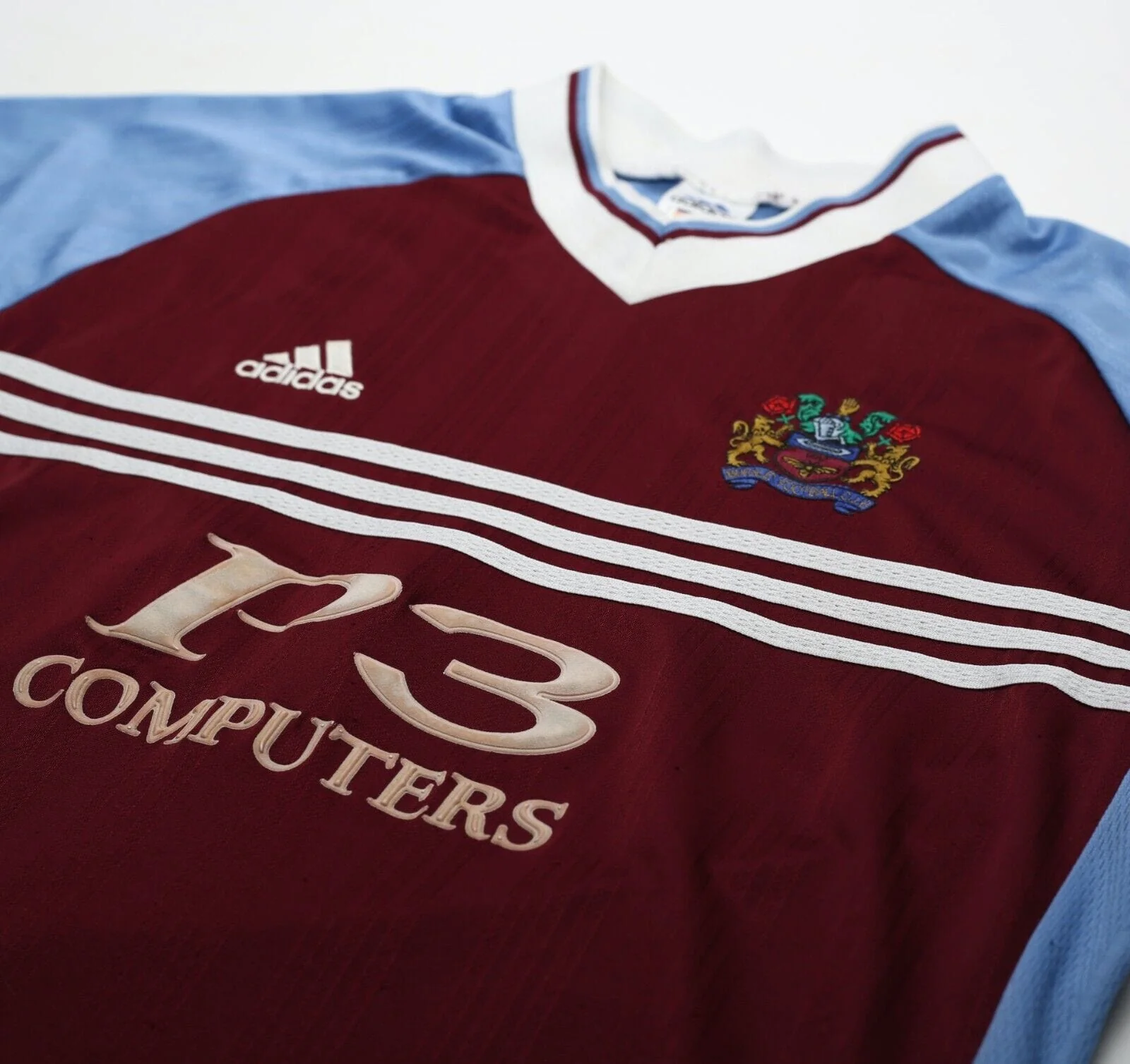 1998/99 BURNLEY FC Vintage adidas Home Football Shirt (L) - Image 5
