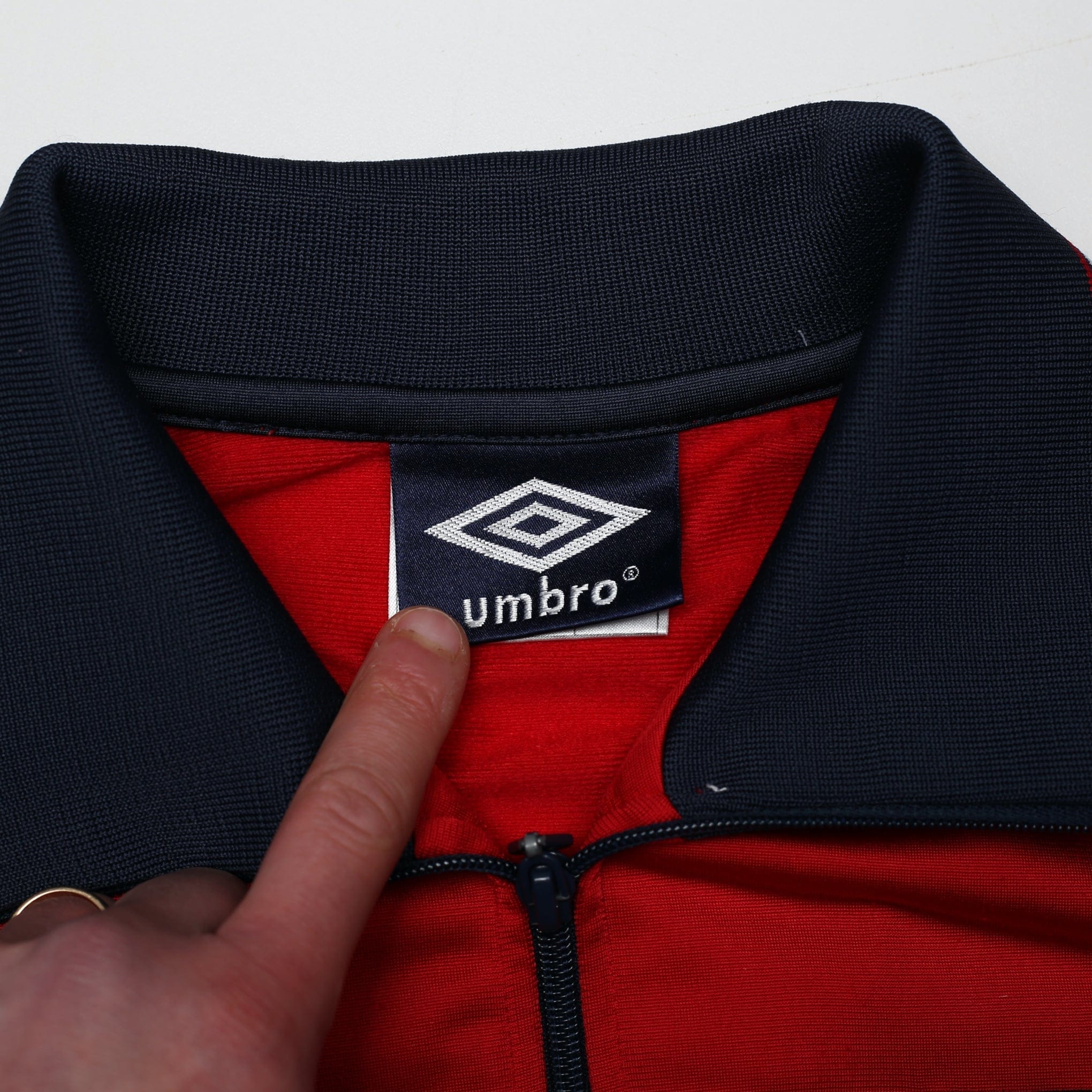 1999/00 England Retro Umbro Football Track Top Jacket (S) 80's Style - Image 10